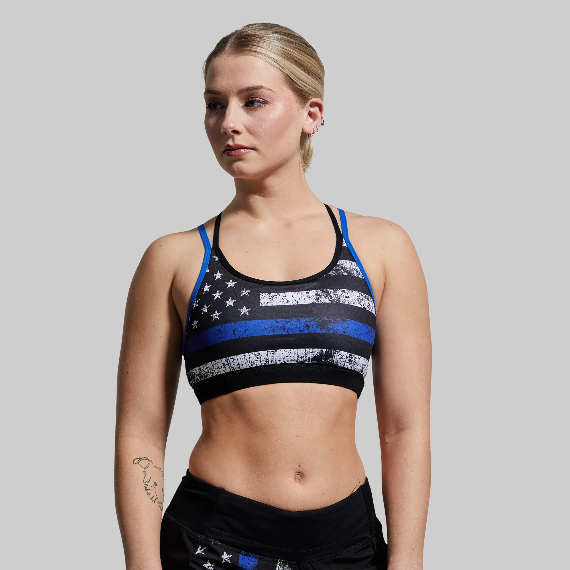Warrior Original Sports Bra (Thin Blue Line) sold by Born Primitive product image thumbnail 2