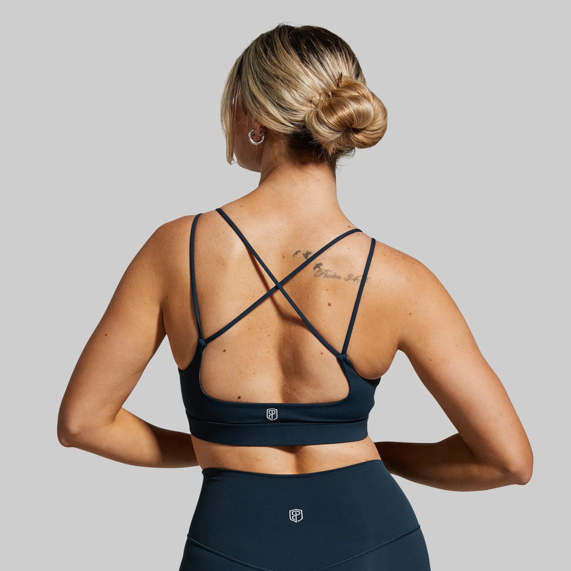 Exhale Sports Bra (Deep Teal) sold by Born Primitive