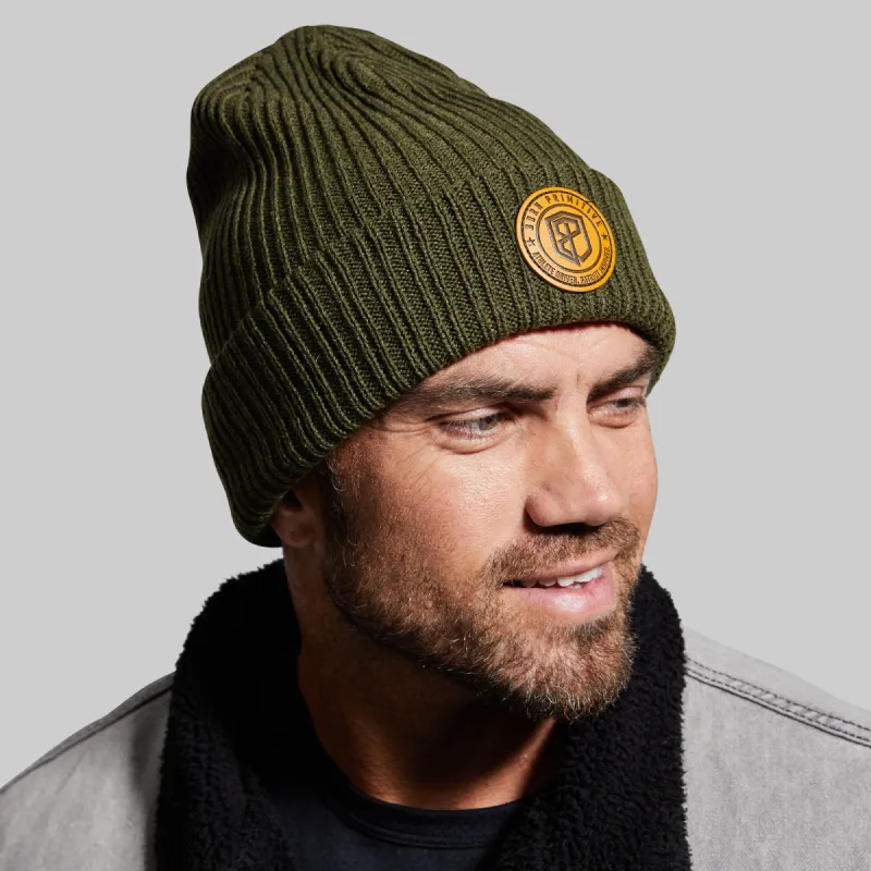 Heritage Knit Beanie (Tactical Green) sold by Born Primitive