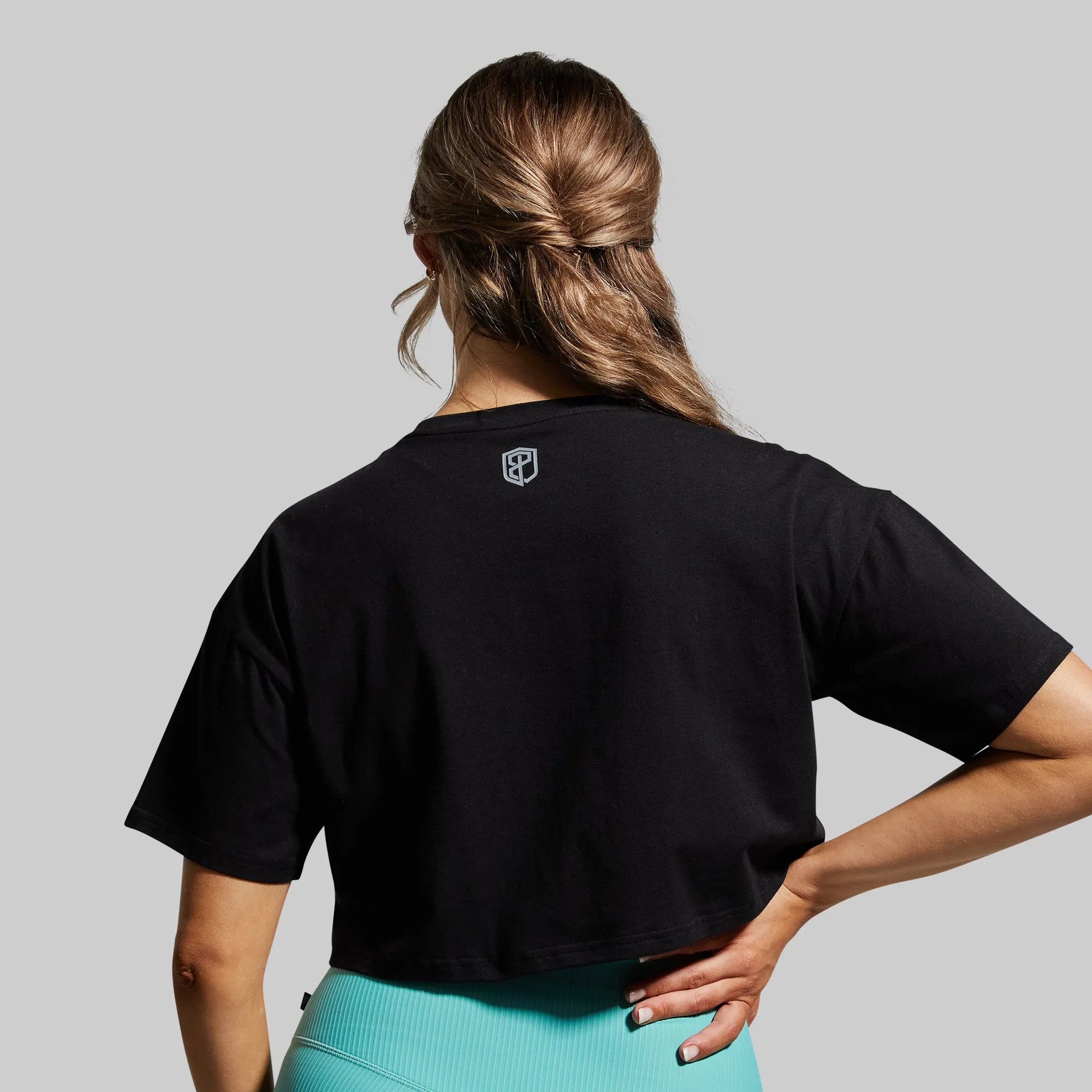 Training Crop Tee 2.0 (Black) sold by Born Primitive product image thumbnail 2