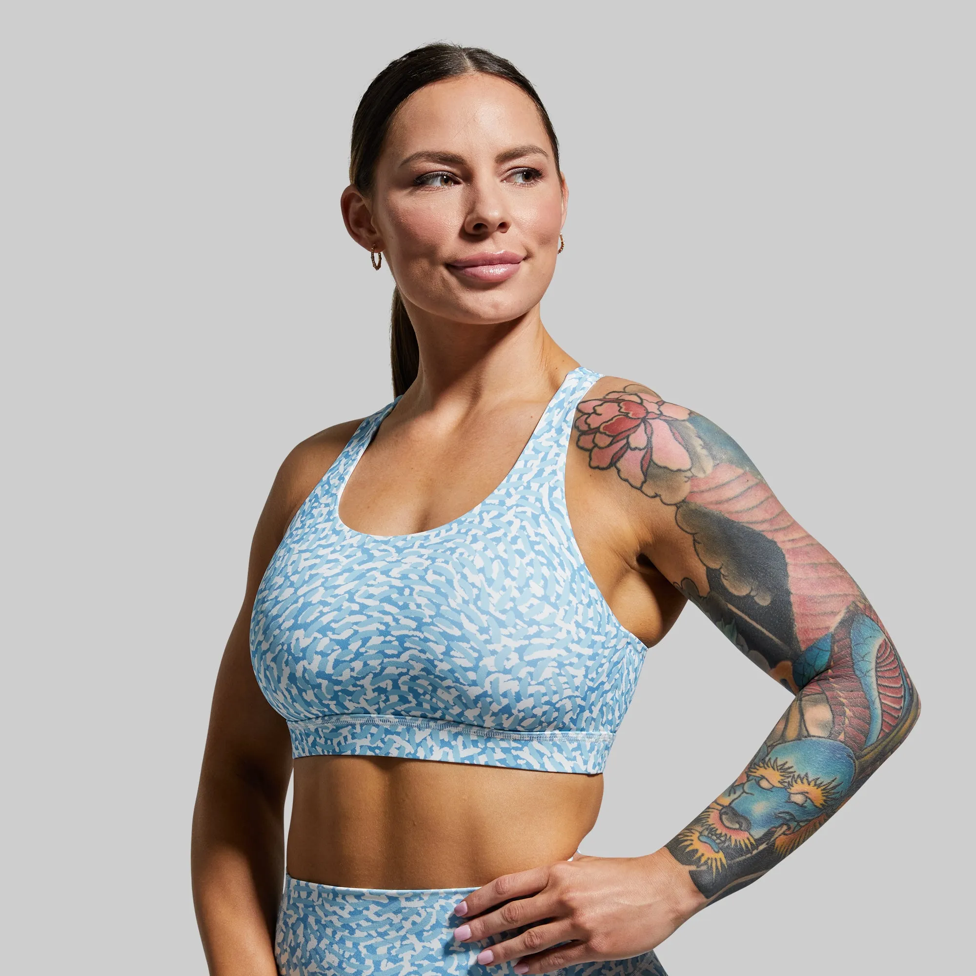 Helix Sports Bra (Blue Sea) sold by Born Primitive product image thumbnail 2