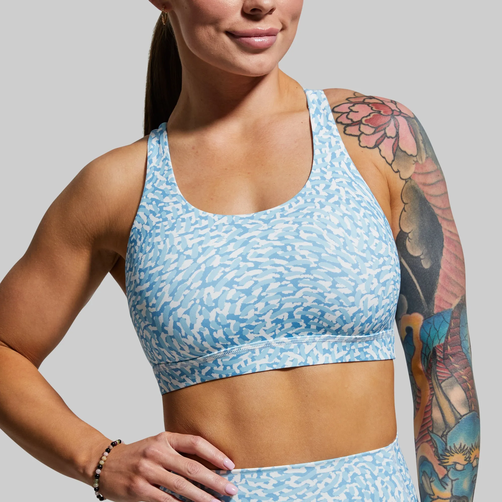 Helix Sports Bra (Blue Sea) sold by Born Primitive product image thumbnail 4