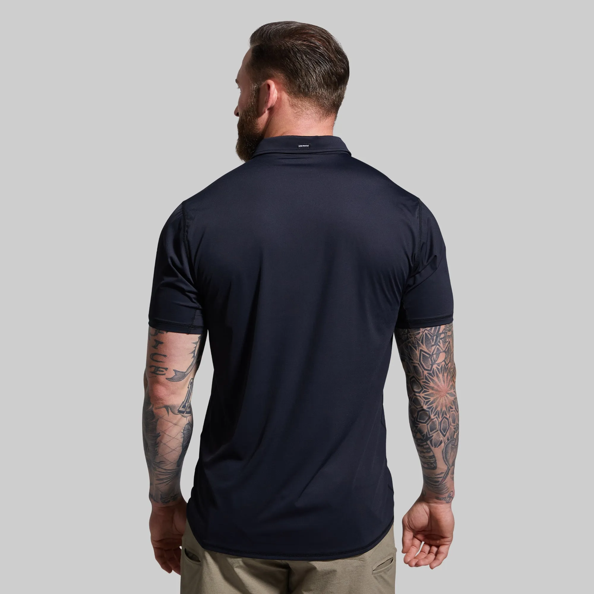 Men's Tek Polo (Black) sold by Born Primitive product image thumbnail 2