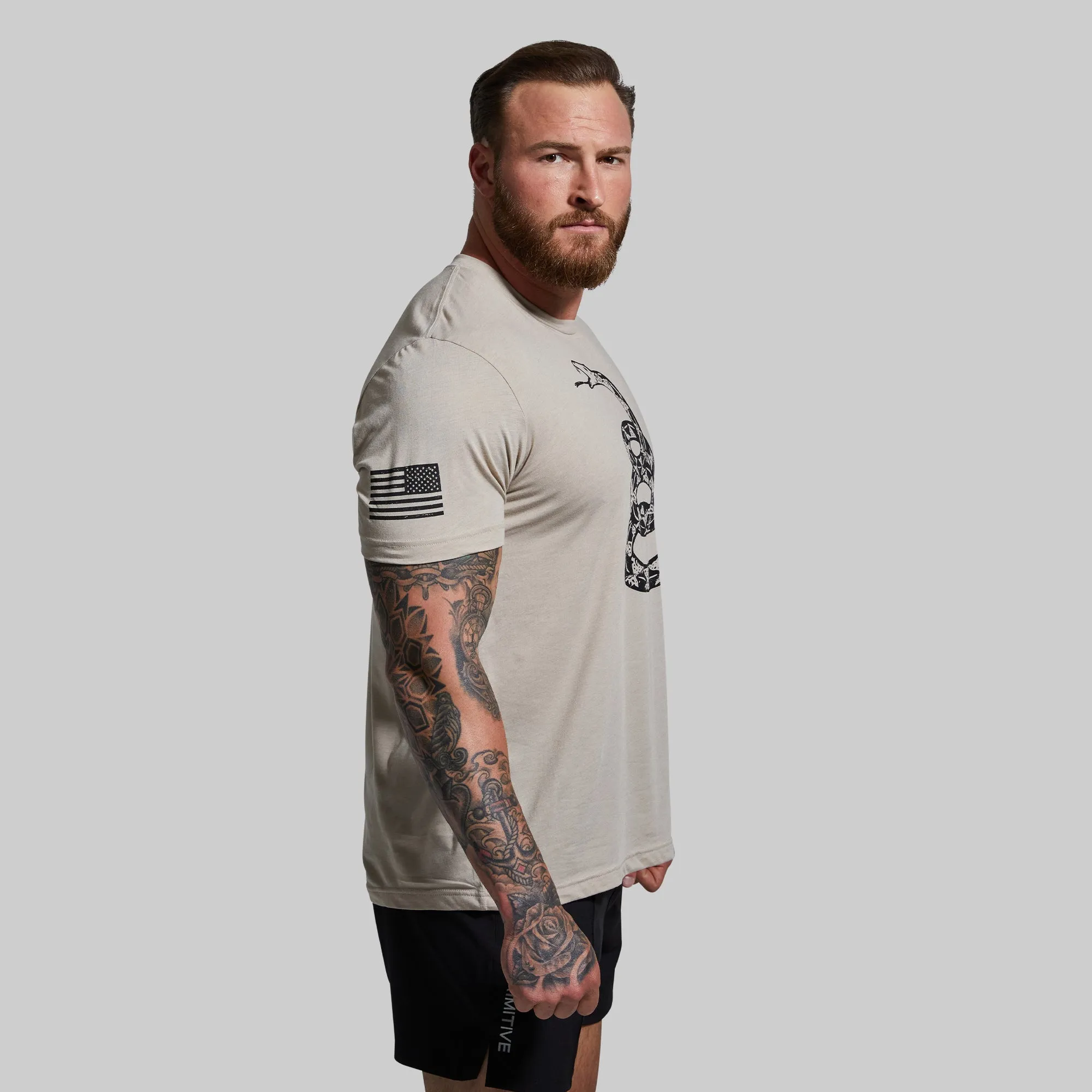 Gadsden Flag Tee (Tan) sold by Born Primitive product image thumbnail 3