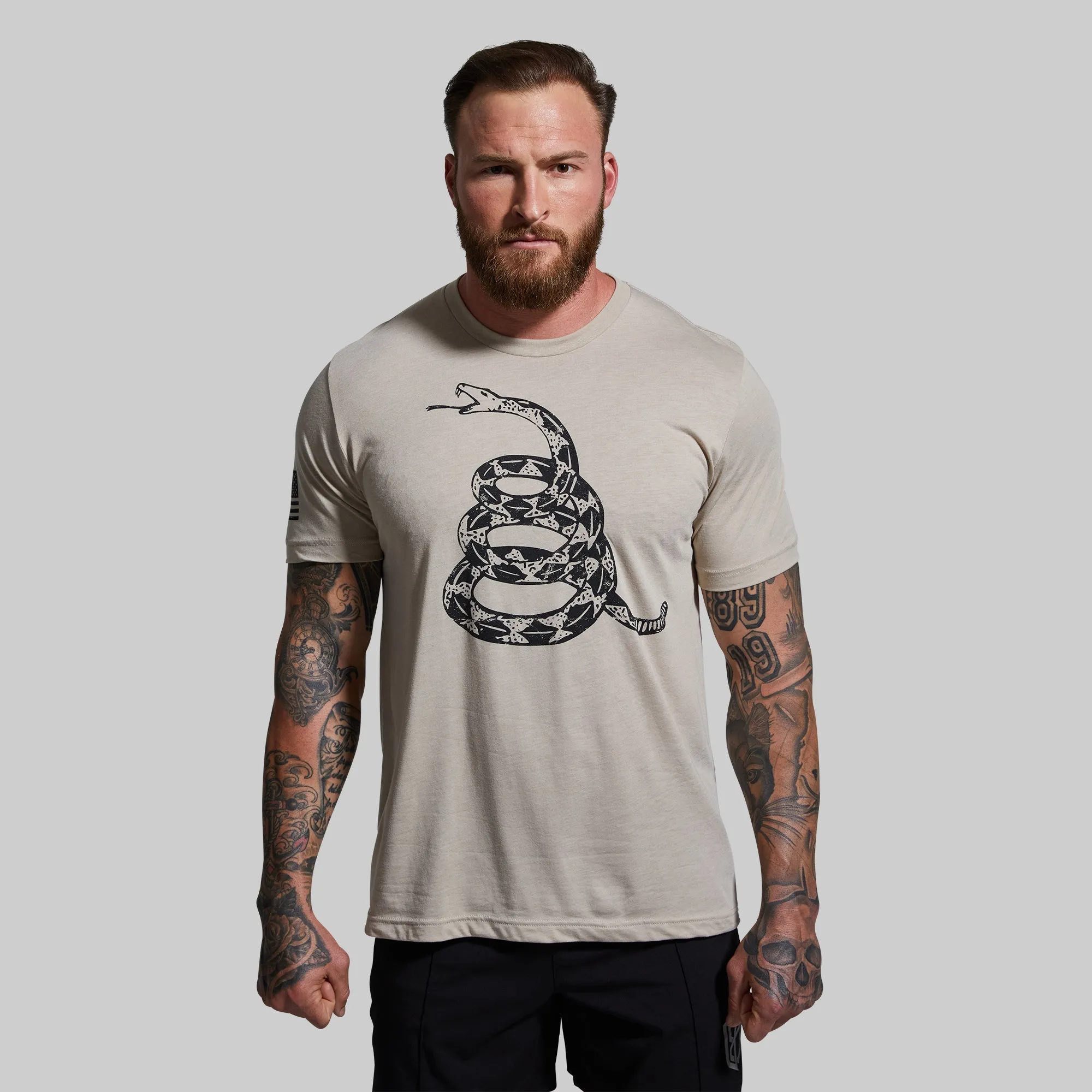 Gadsden Flag Tee (Tan) sold by Born Primitive