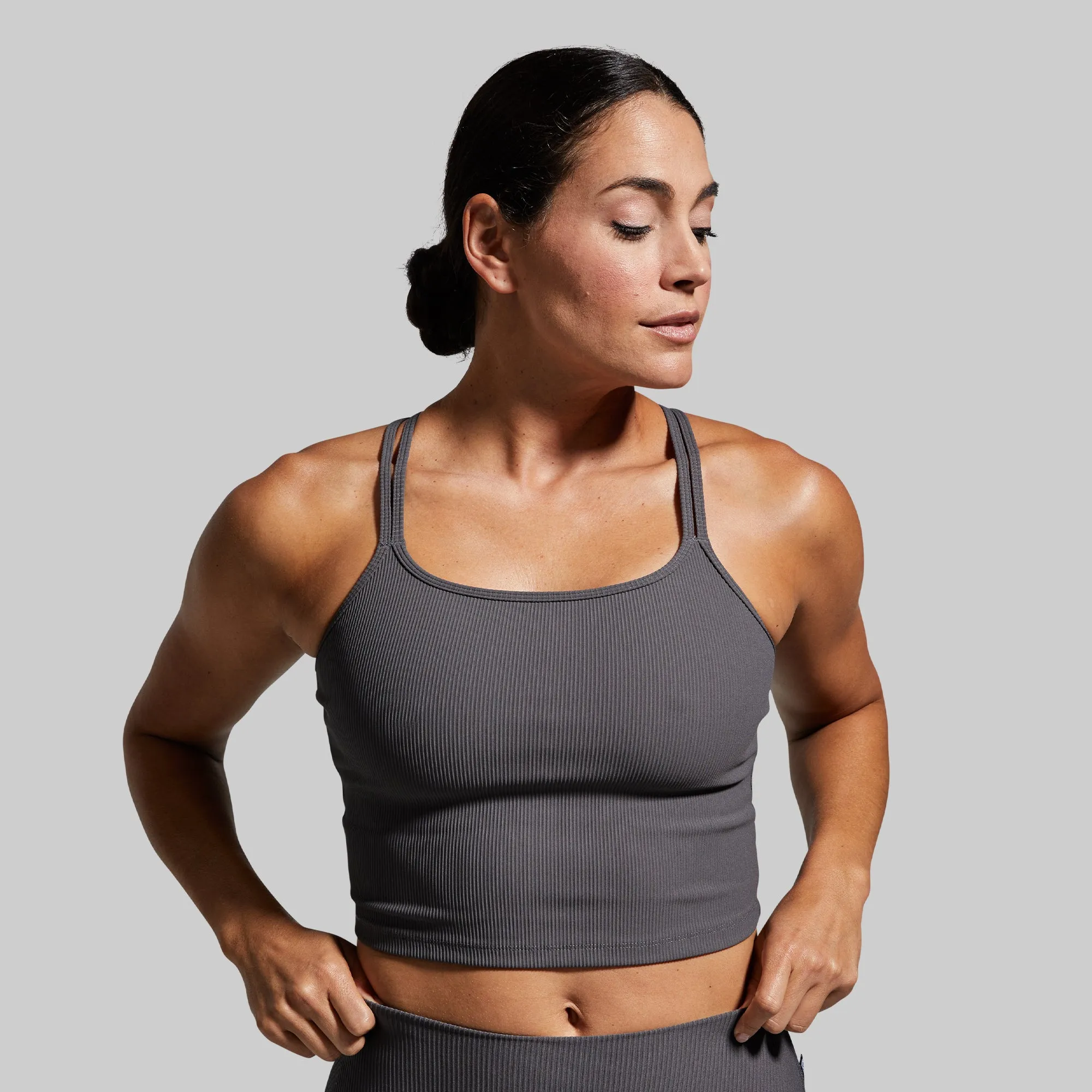 Limitless Sports Bra (Dark Grey) sold by Born Primitive product image thumbnail 2