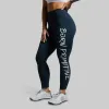 Your Go To Legging 2.0 (Brand Strength-Deep Teal) sold by Born Primitive