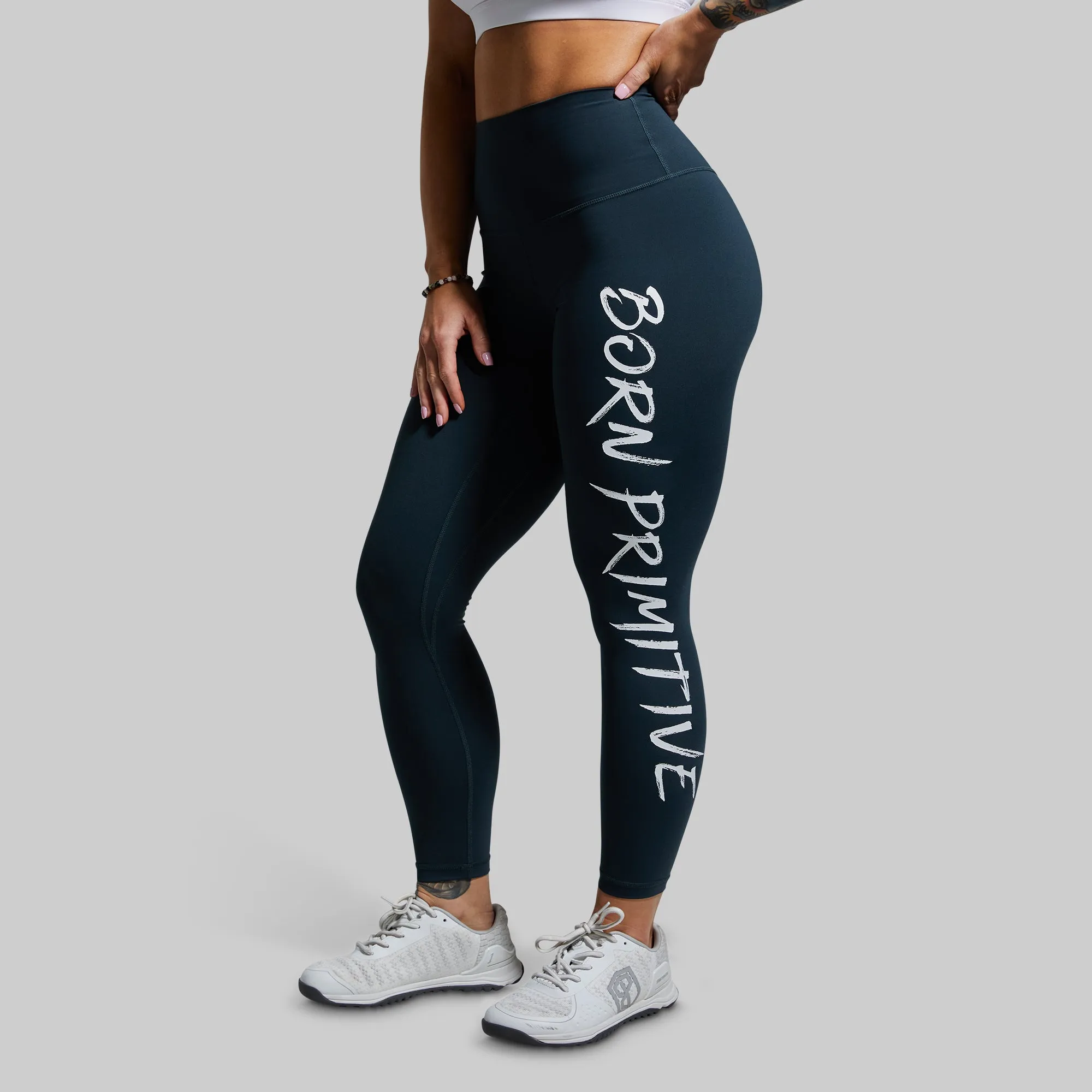 Your Go To Legging 2.0 (Brand Strength-Deep Teal) sold by Born Primitive product image thumbnail 4