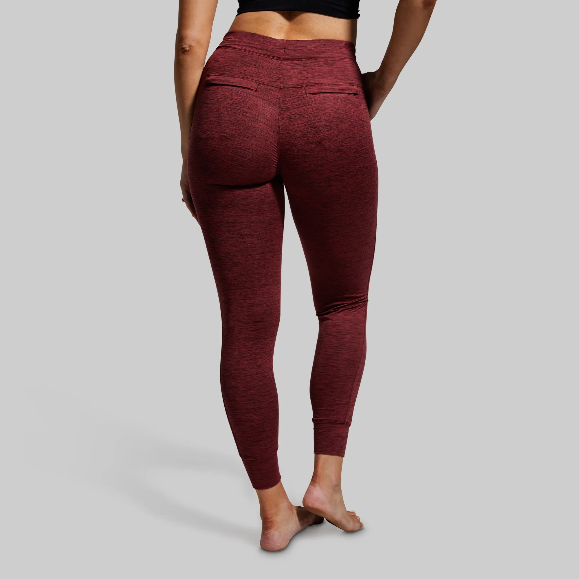 Women's Rest Day Athleisure Jogger (Maroon) sold by Born Primitive product image thumbnail 3