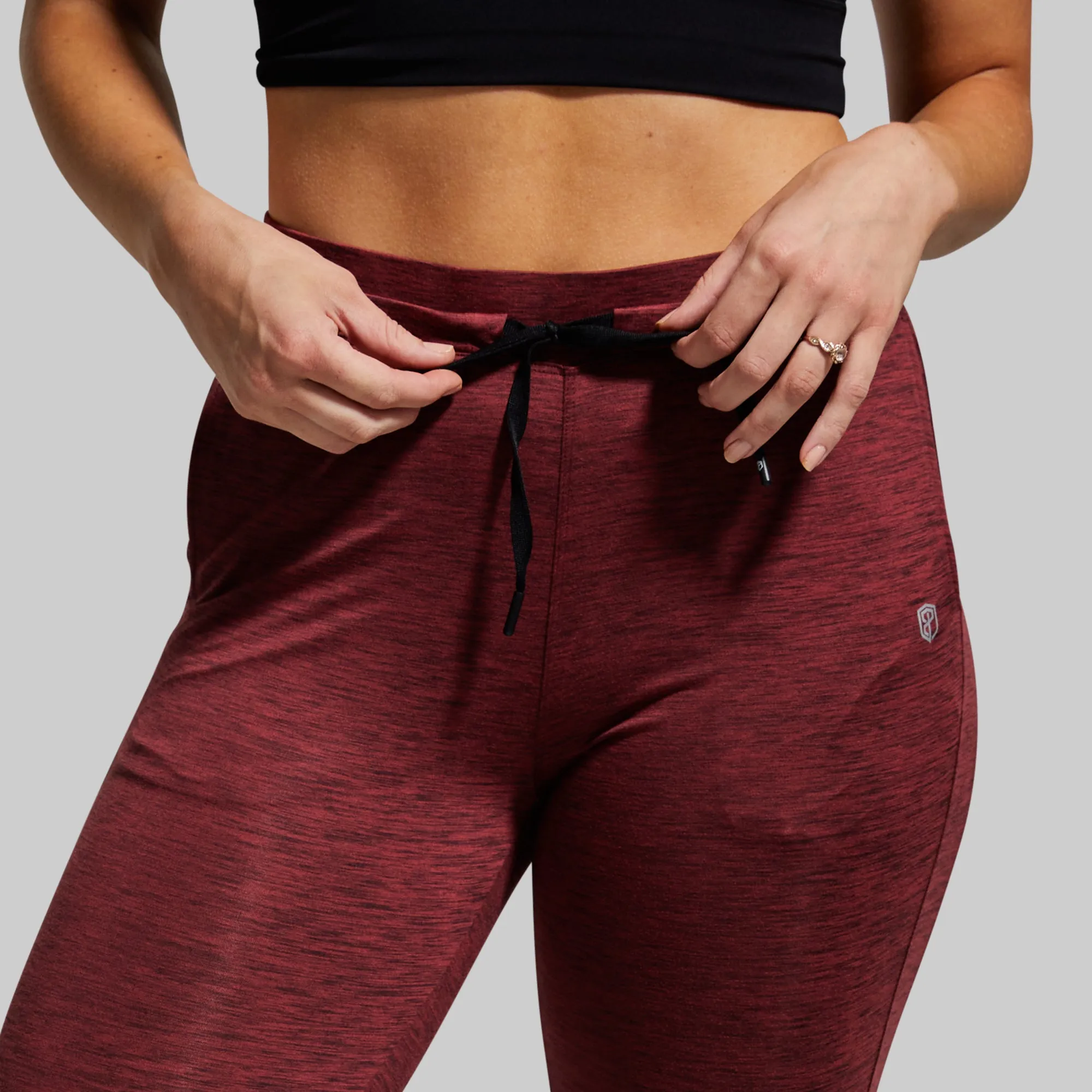 Women's Rest Day Athleisure Jogger (Maroon) sold by Born Primitive product image thumbnail 4