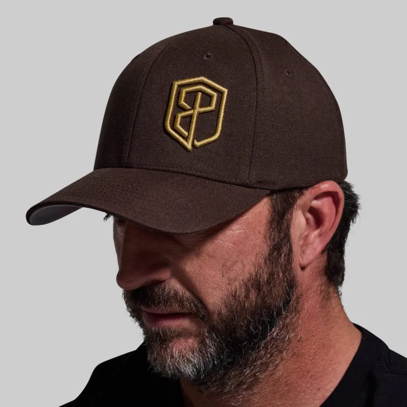 Logo FlexFit Hat (Brown) sold by Born Primitive