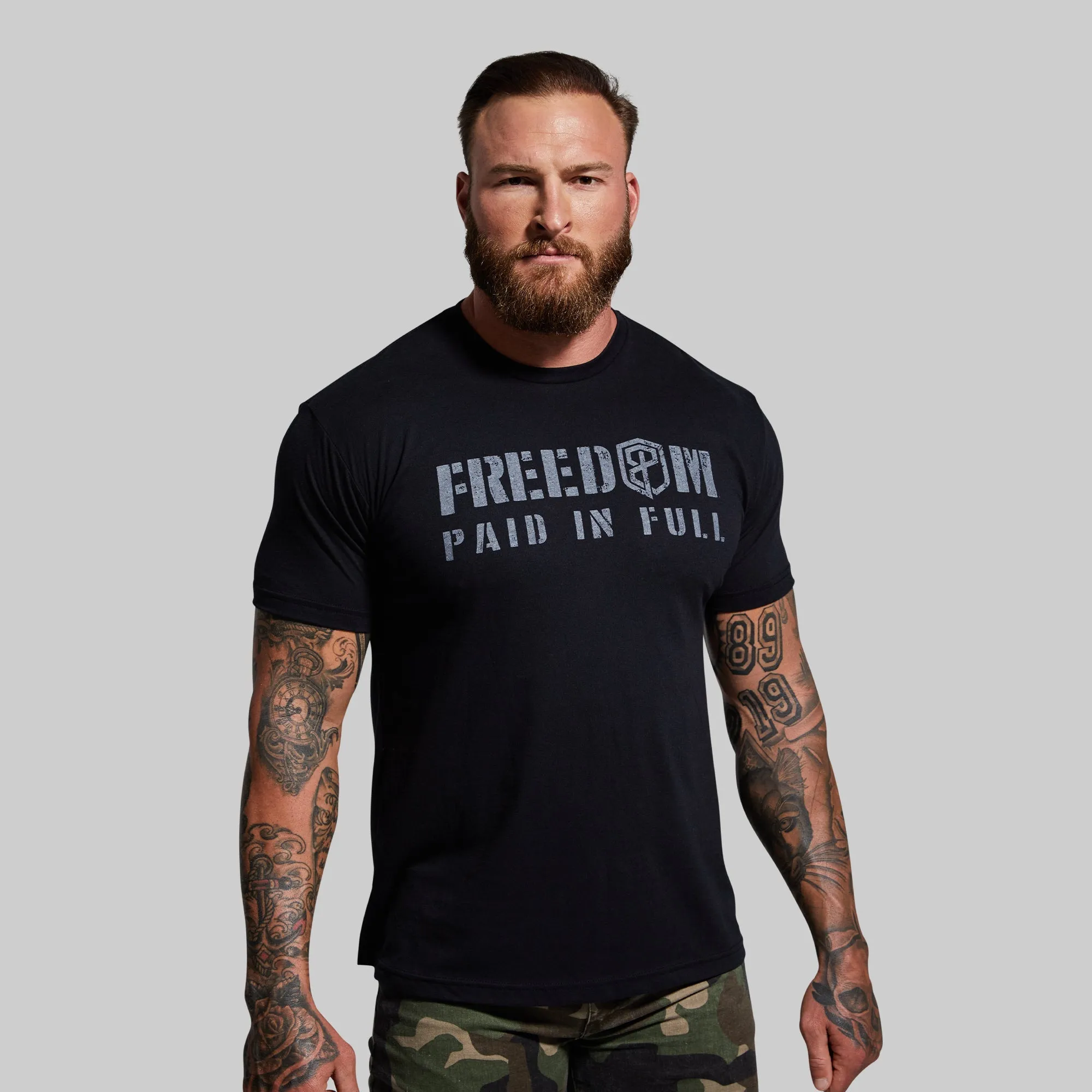 Freedom Paid In Full Tee (Black) sold by Born Primitive