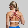 Vitality Sports Bra (Brand Strength-White) sold by Born Primitive