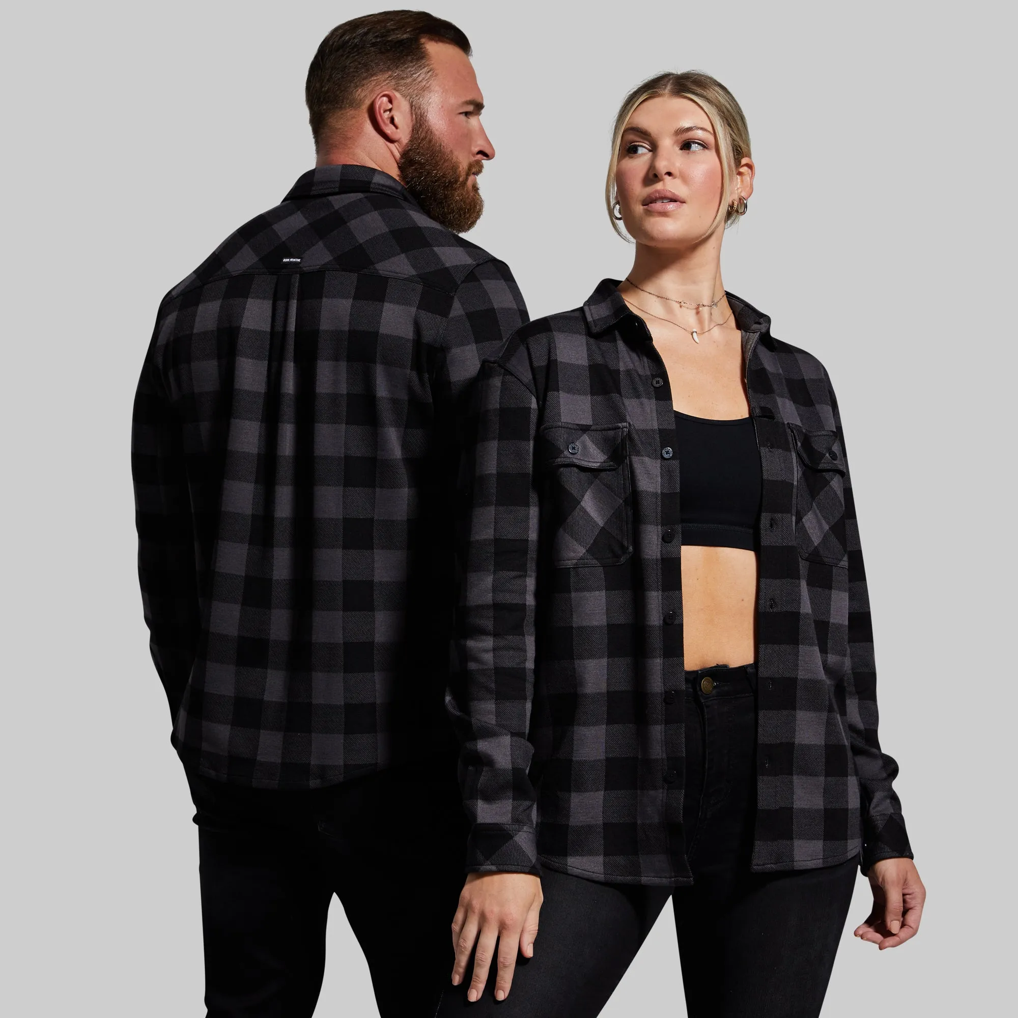 Woodsman Stretchy Flannel (Smoke) sold by Born Primitive product image thumbnail 4