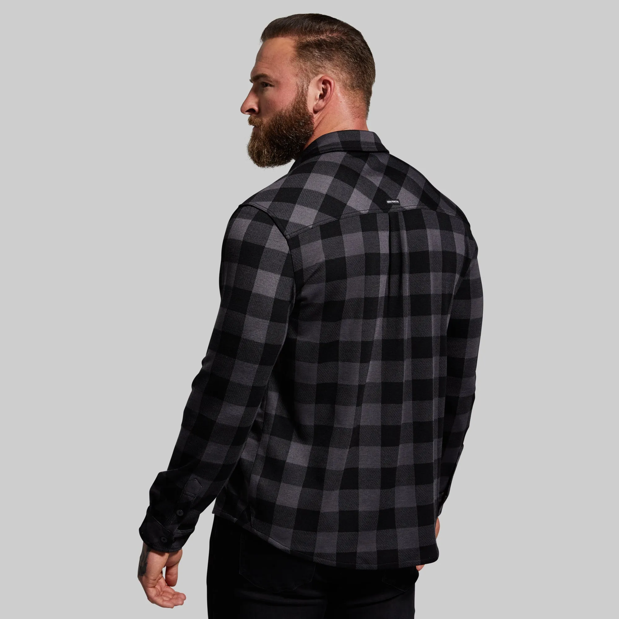 Woodsman Stretchy Flannel (Smoke) sold by Born Primitive product image thumbnail 5