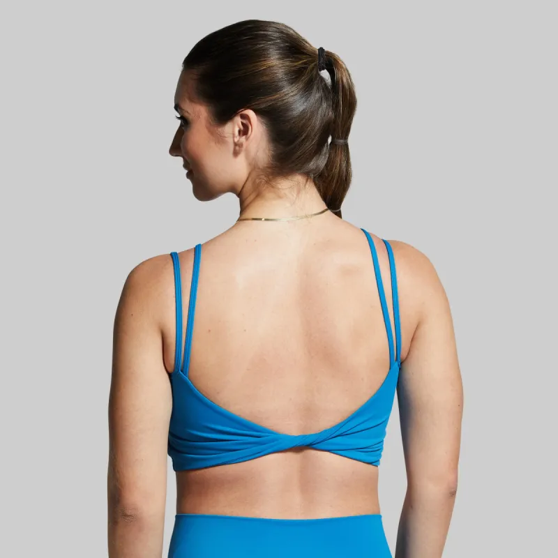 Don't Get It Twisted Sports Bra (Seaport) sold by Born Primitive