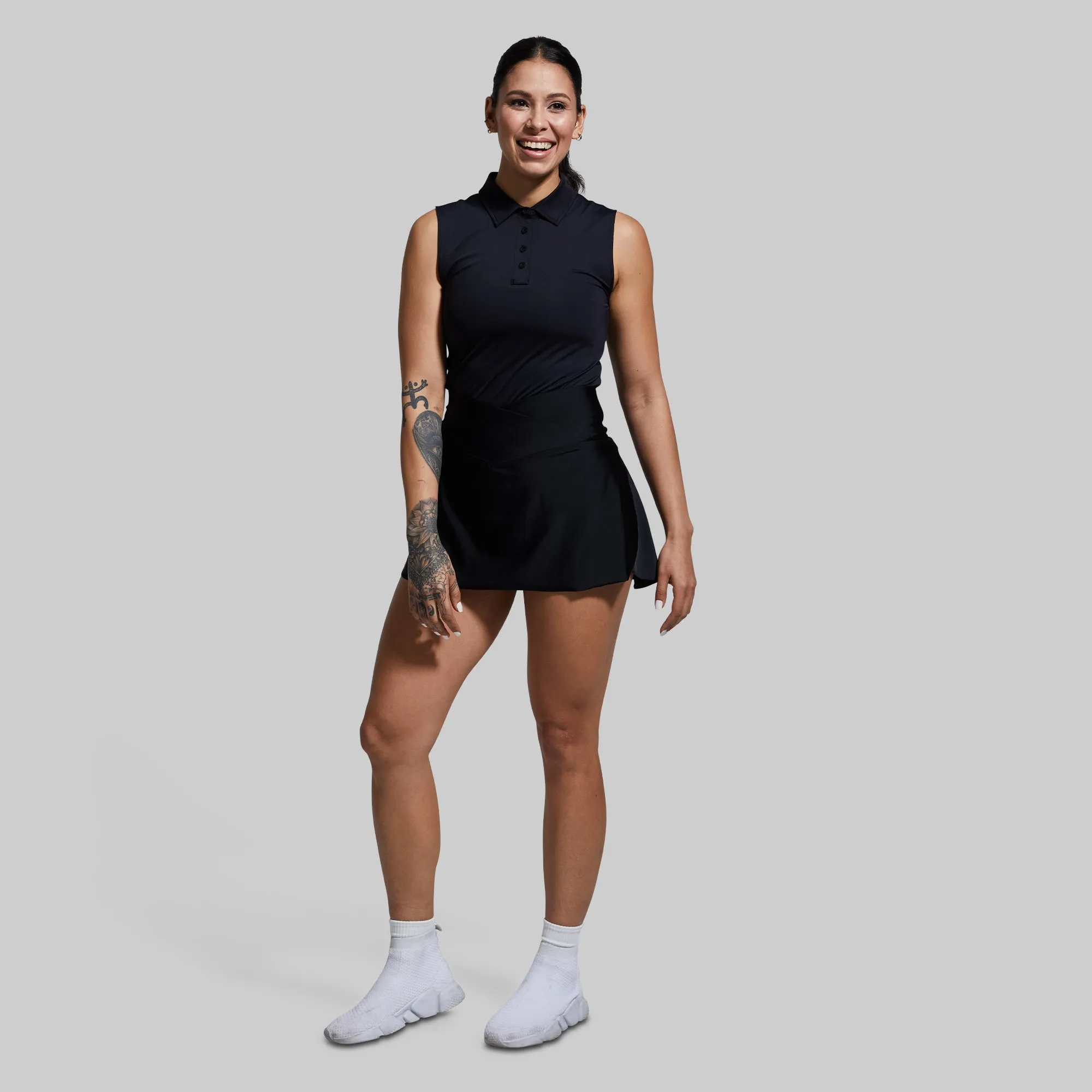 Victory Sleeveless Polo (Black) sold by Born Primitive product image thumbnail 5