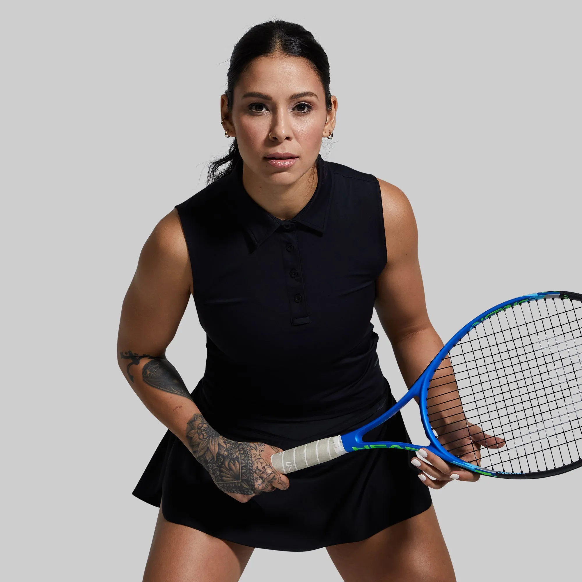 Victory Sleeveless Polo (Black) sold by Born Primitive product image thumbnail 3