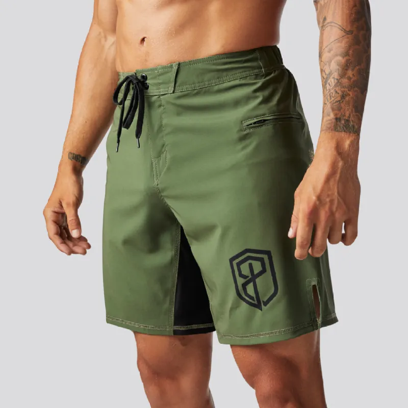 American Defender Short Tie 3.0 (OD Green) sold by Born Primitive