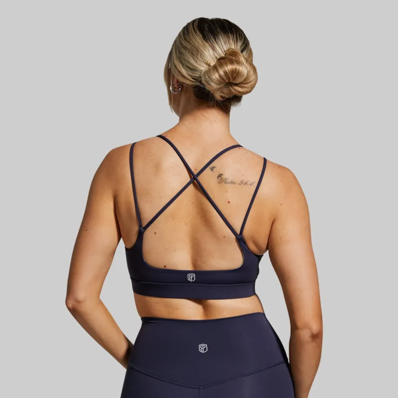 Exhale Sports Bra (Navy) sold by Born Primitive