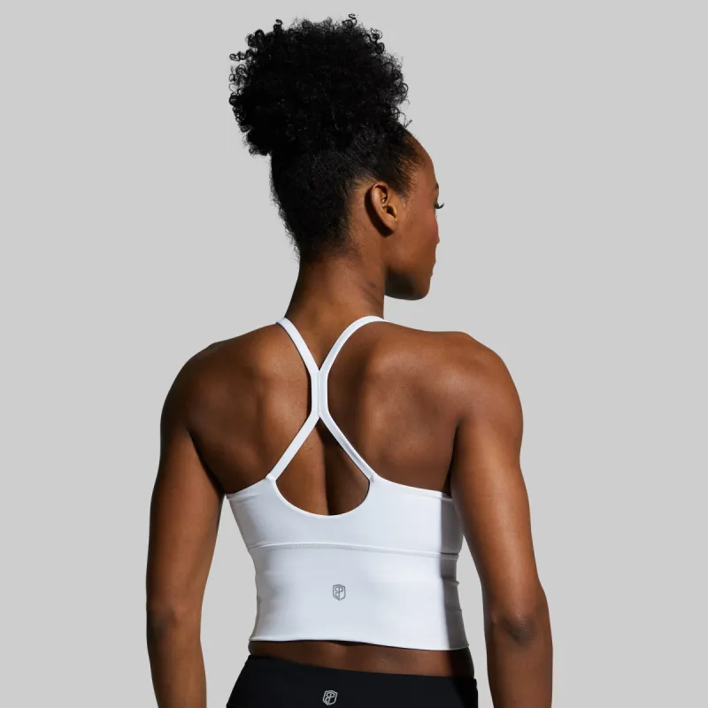Om The Day Sports Bra 2.0 (White) sold by Born Primitive