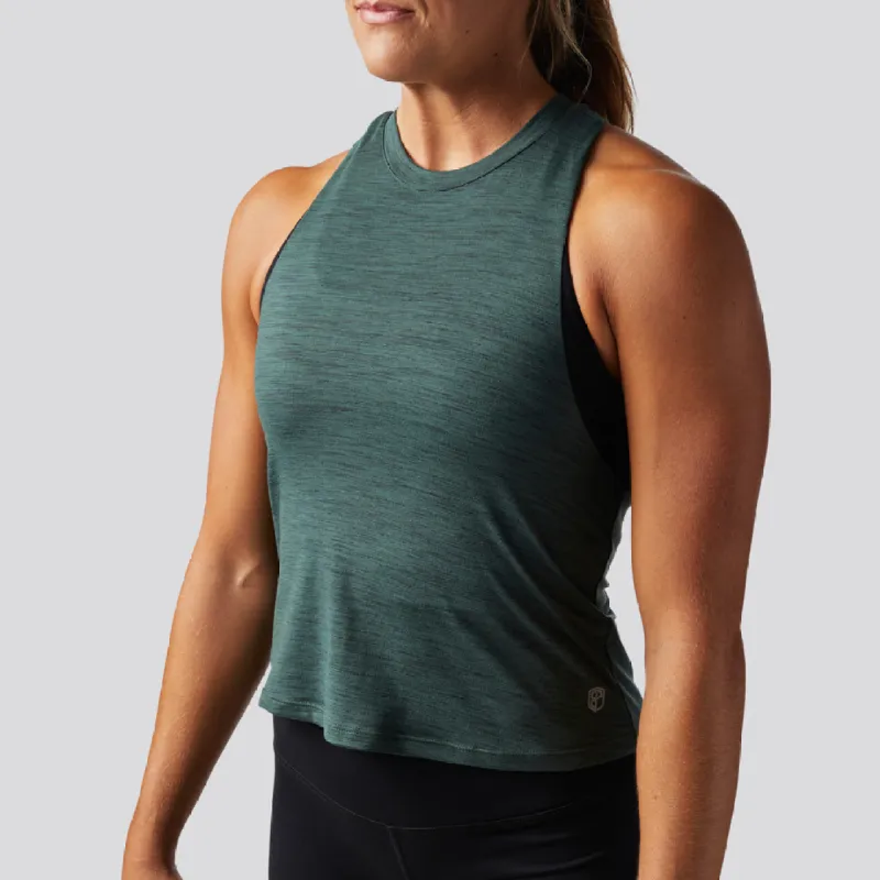 Elevate Crop 2.0 (Evergreen) sold by Born Primitive