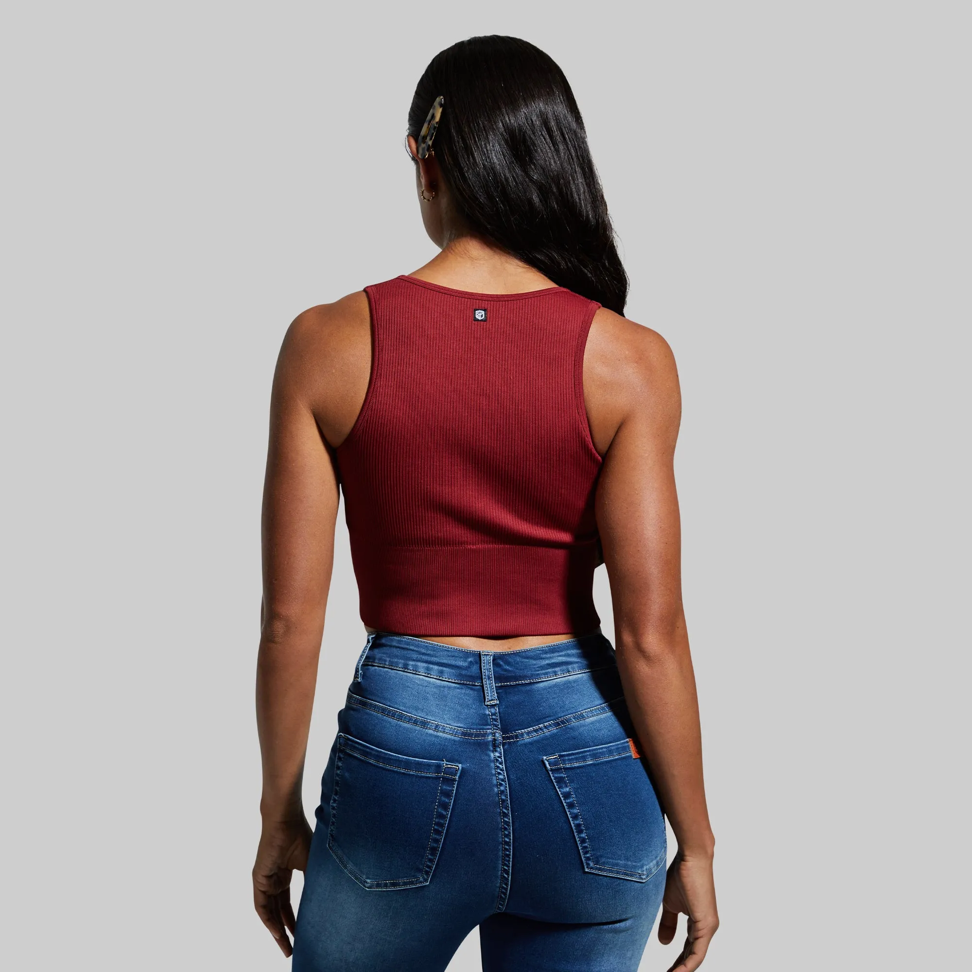 Good to Go Seamless Crop Tank (Rhubarb) sold by Born Primitive product image thumbnail 2