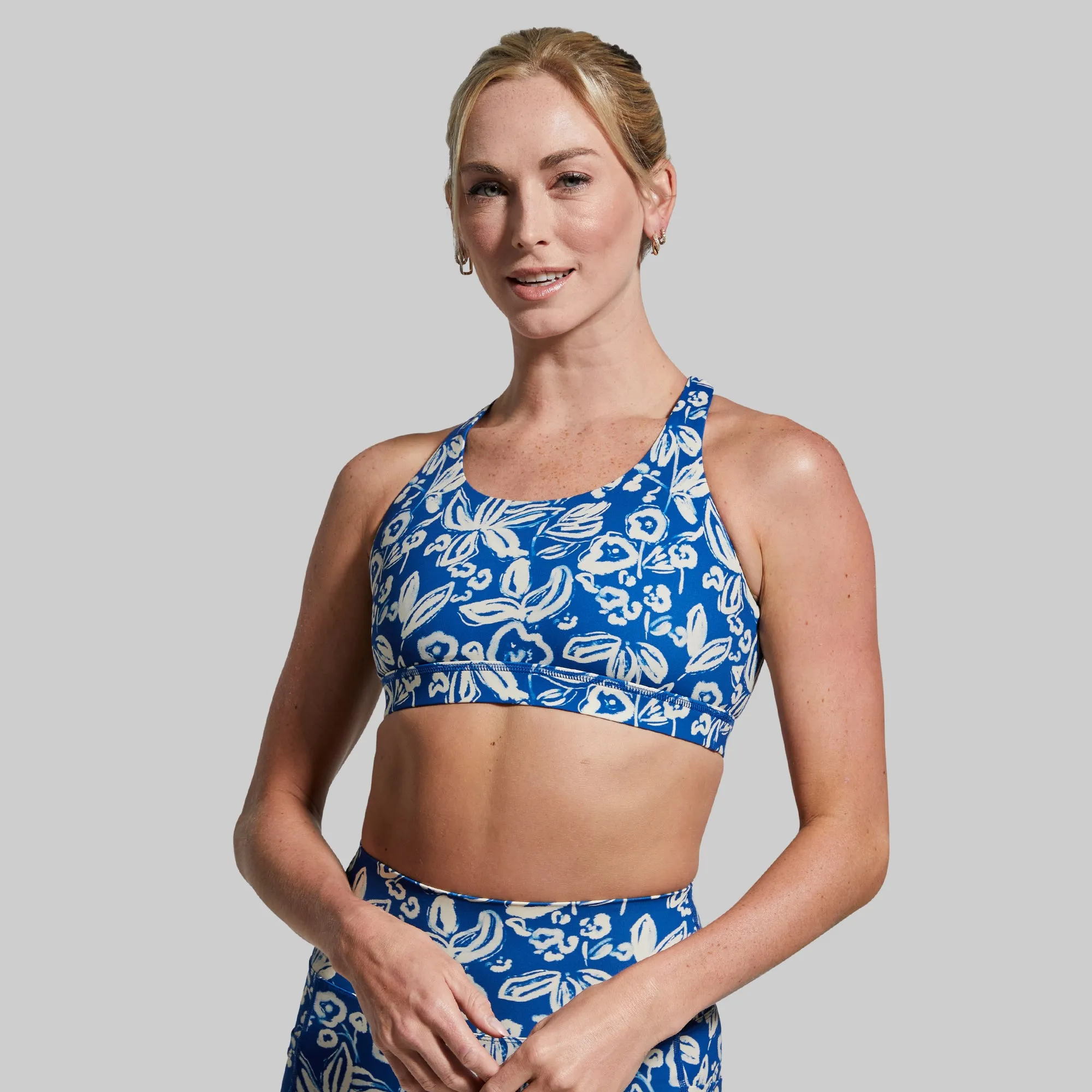 Helix Sports Bra (Wild Blue Flowers) sold by Born Primitive product image thumbnail 2