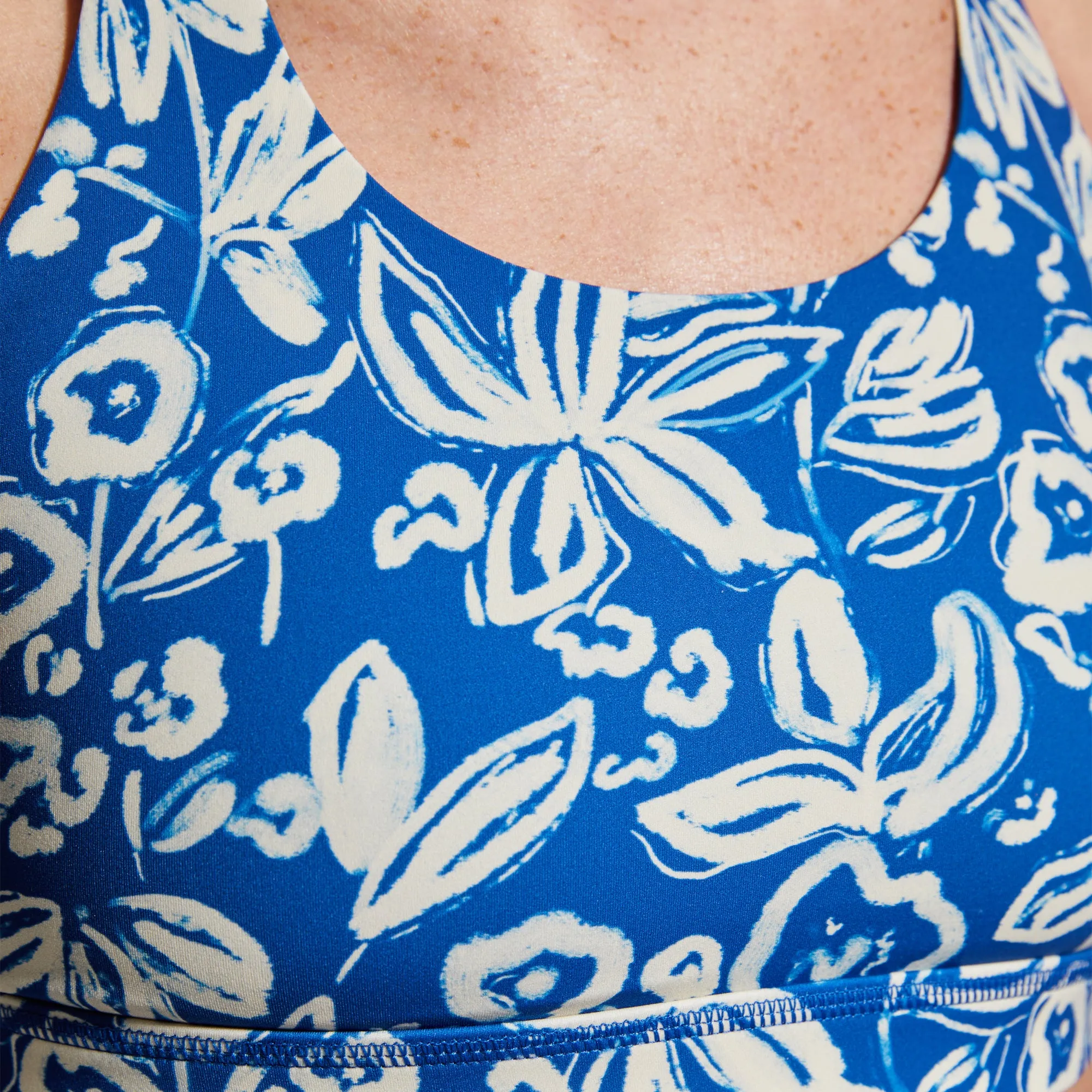 Helix Sports Bra (Wild Blue Flowers) sold by Born Primitive product image thumbnail 4