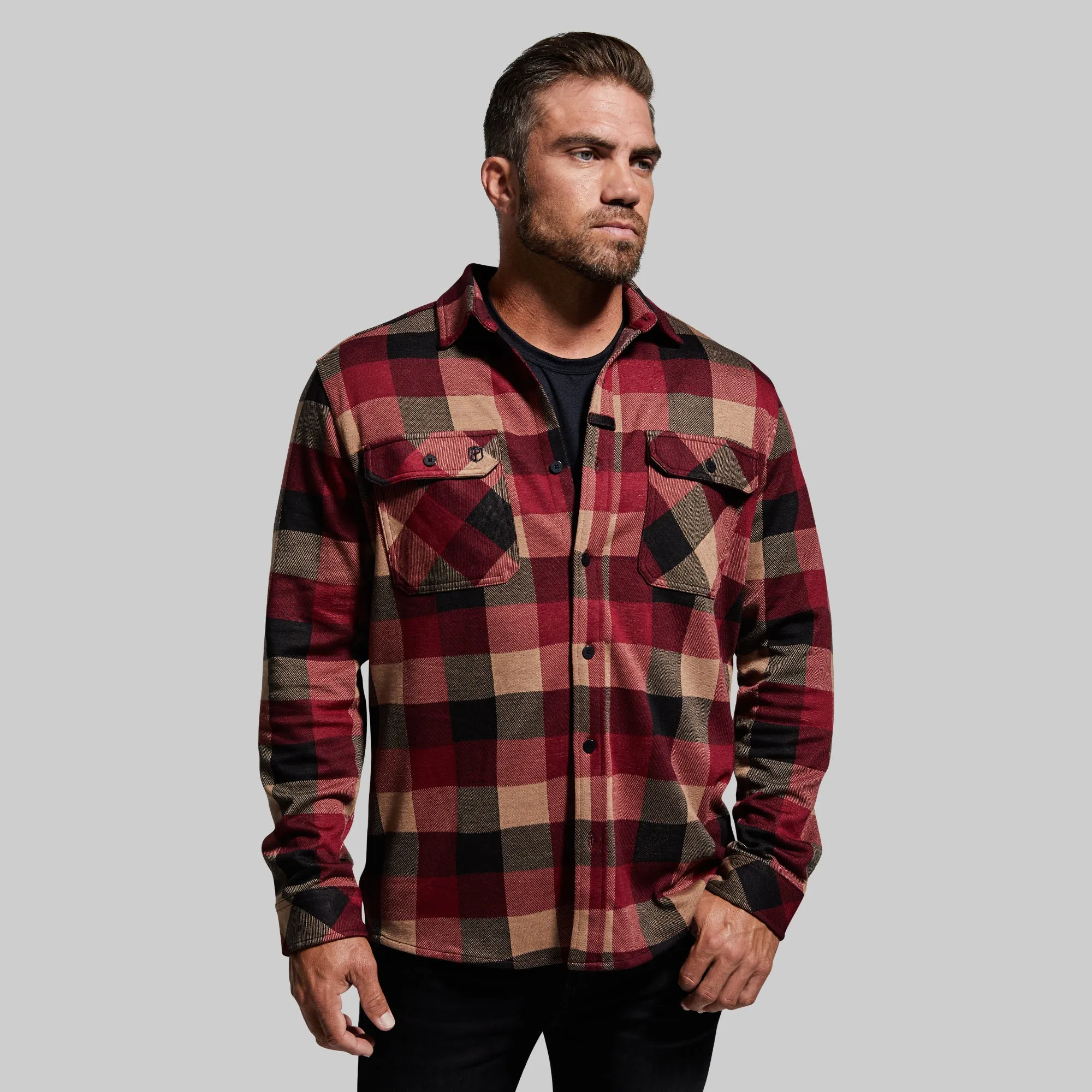 Woodsman Stretchy Flannel (Inferno) sold by Born Primitive product image thumbnail 2