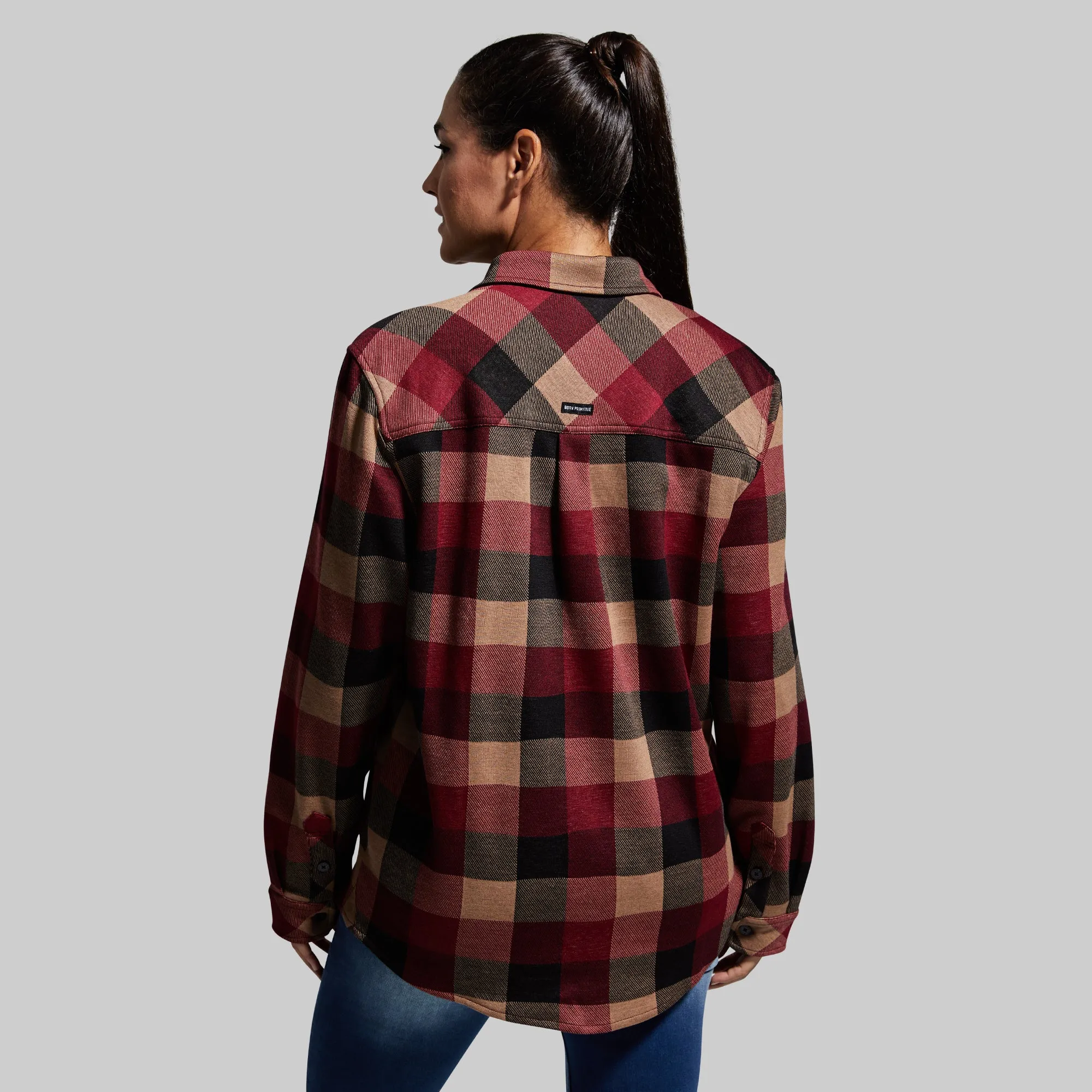 Woodsman Stretchy Flannel (Inferno) sold by Born Primitive product image thumbnail 4