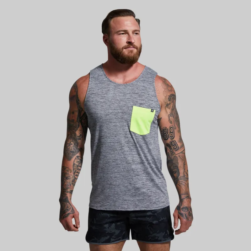 Athleisure Pocket Tank (Heather Grey) sold by Born Primitive