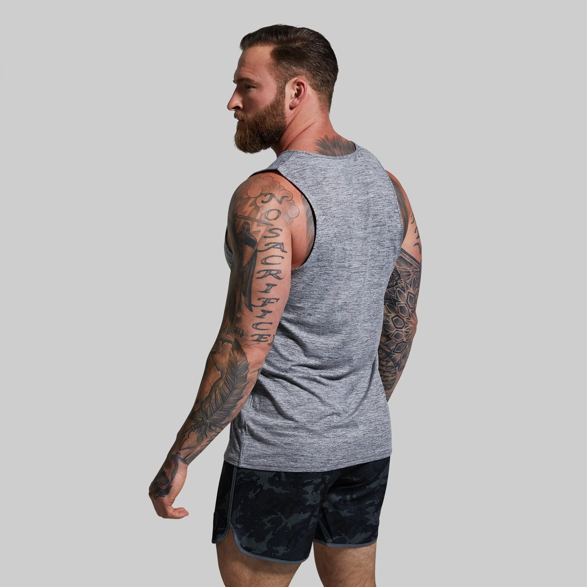 Athleisure Pocket Tank (Heather Grey) sold by Born Primitive product image thumbnail 2