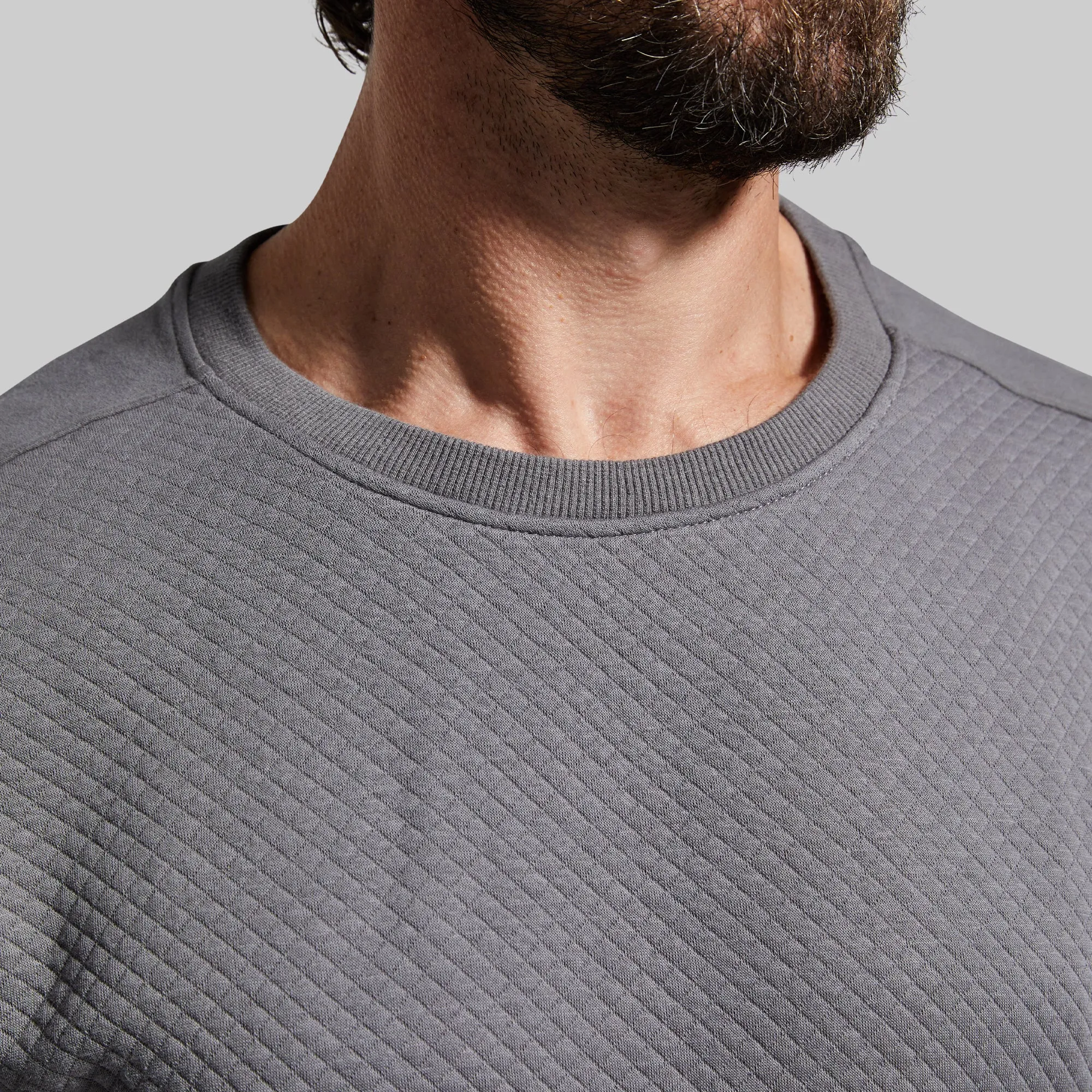 Men's Waffle Crewneck Pullover (Slate) sold by Born Primitive product image thumbnail 4