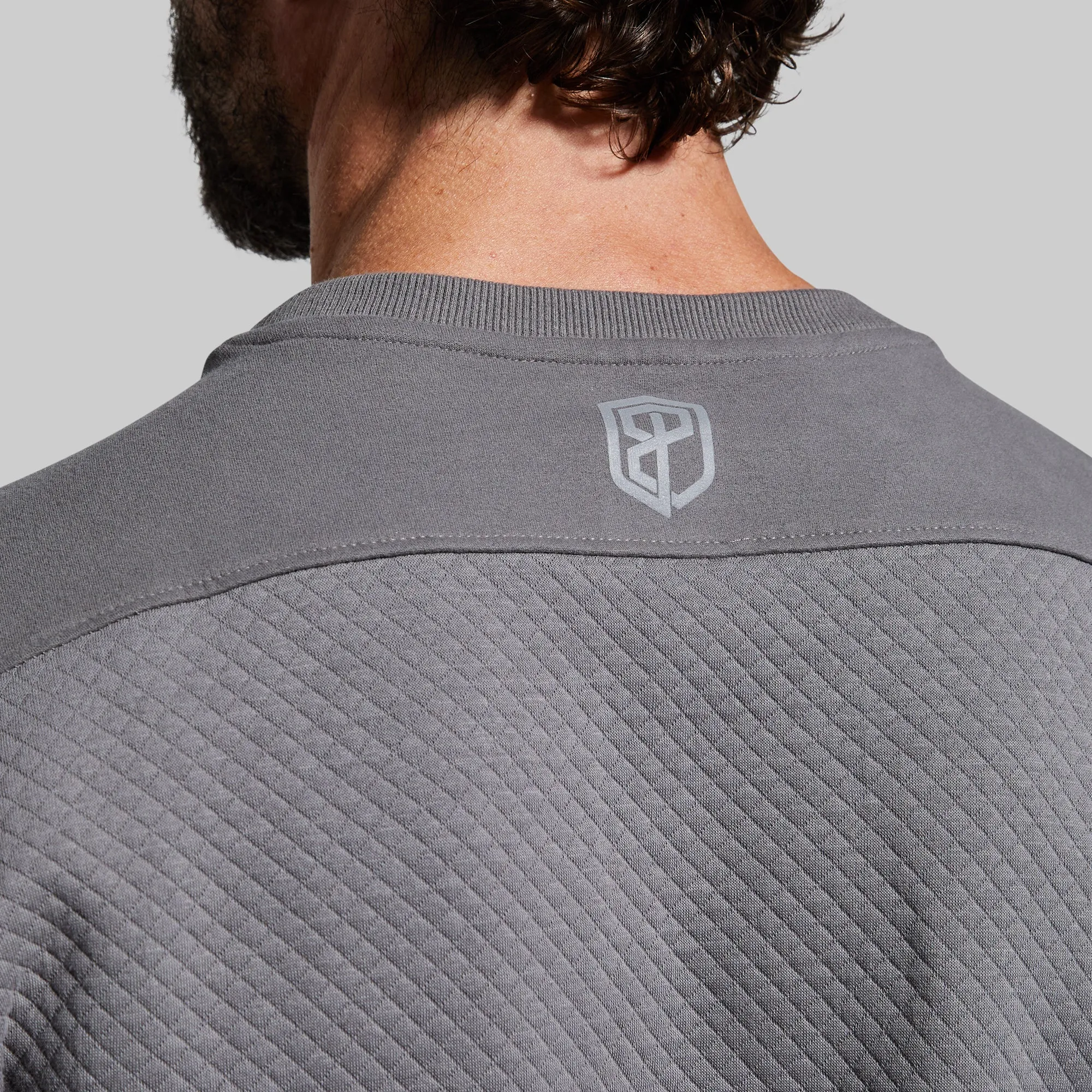 Men's Waffle Crewneck Pullover (Slate) sold by Born Primitive product image thumbnail 3