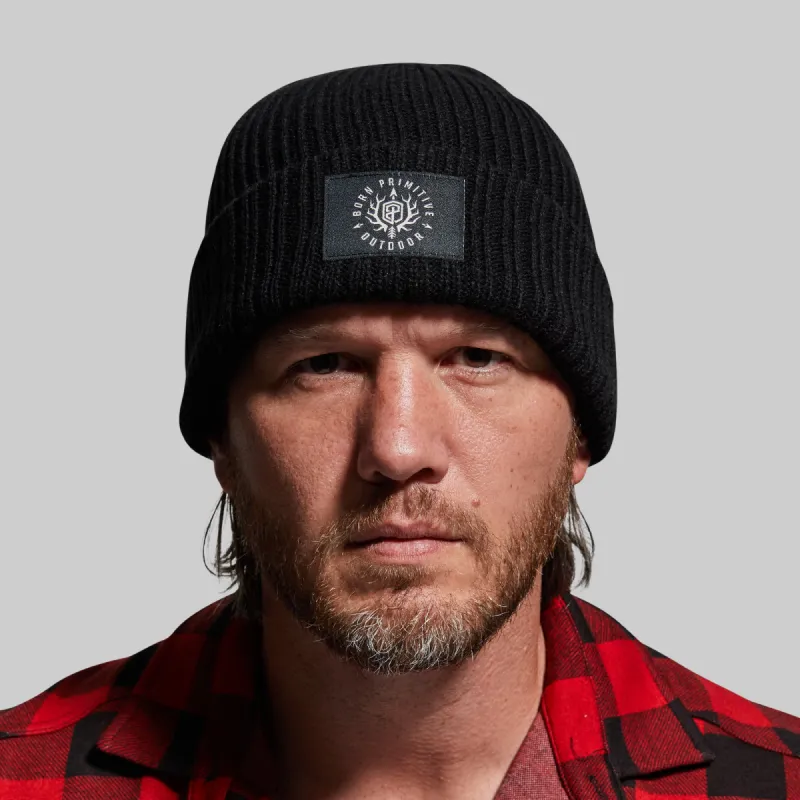 Heritage Knit Beanie (BPO-Black) sold by Born Primitive