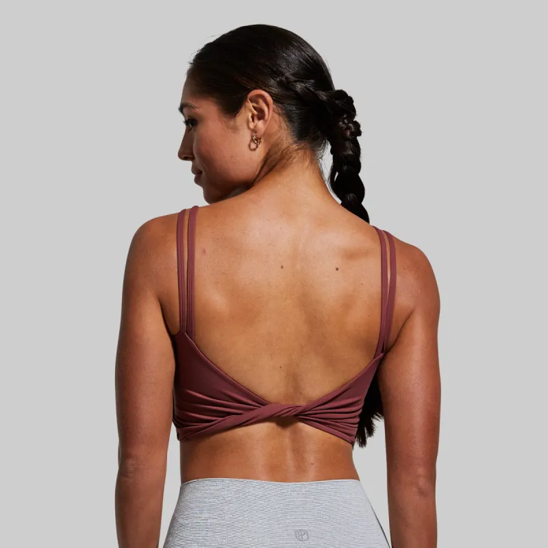 Don't Get It Twisted Sports Bra (Pomegranate) sold by Born Primitive