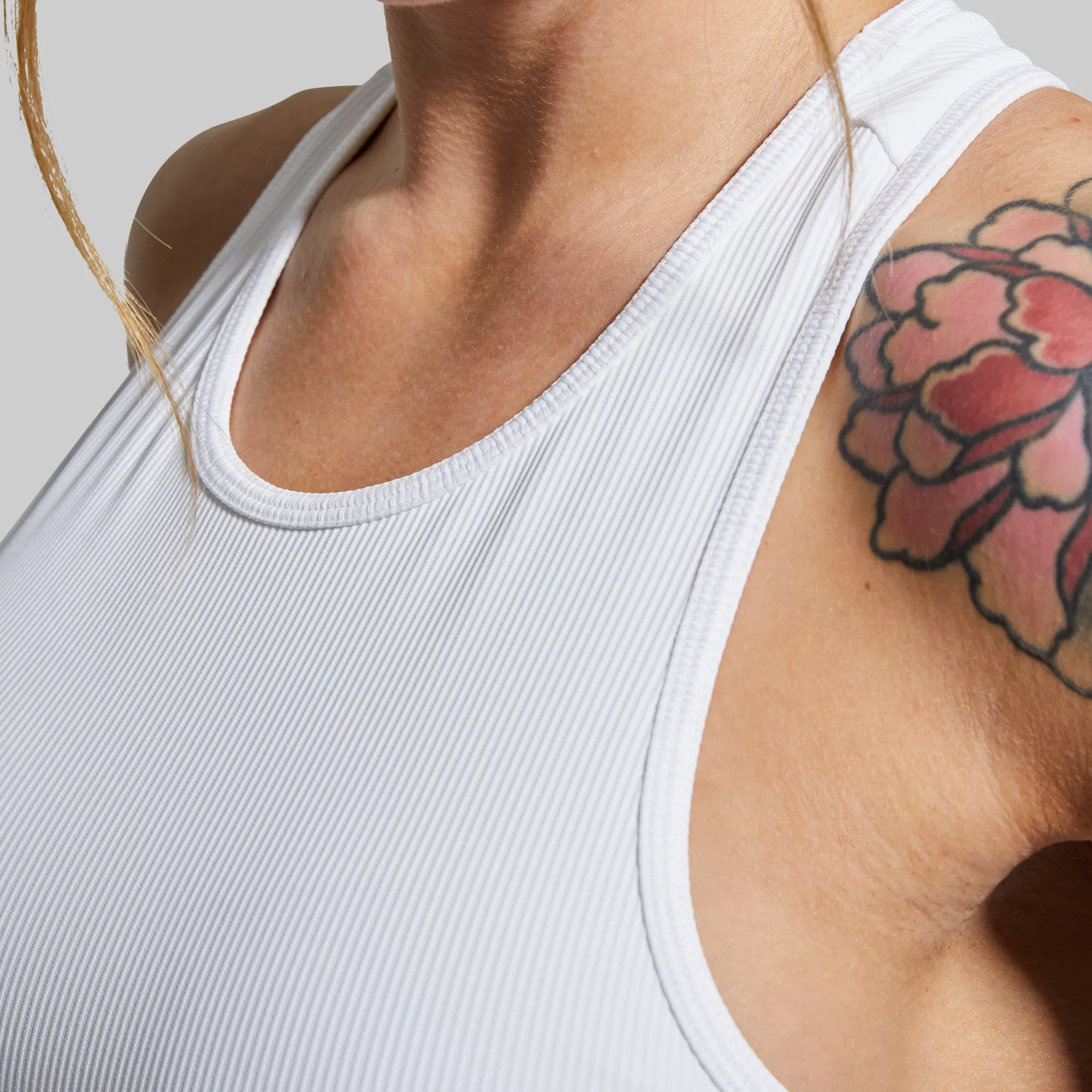 Perfect Ribbed Tank (White) sold by Born Primitive product image thumbnail 4