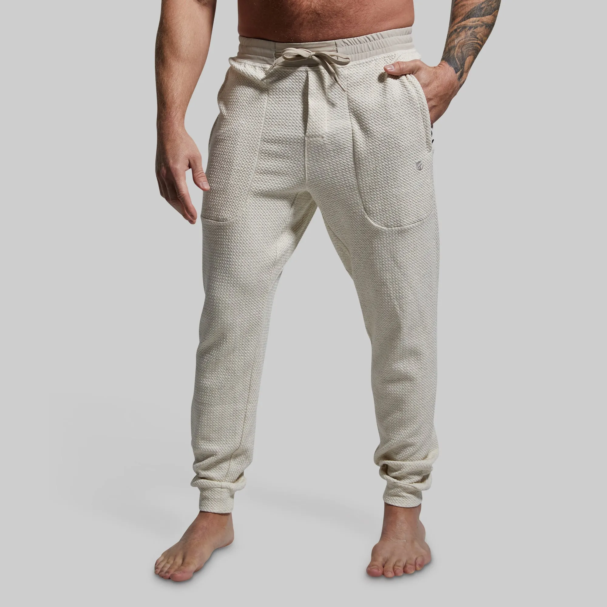 Men's Cloud Jogger (Heather Oatmeal) sold by Born Primitive