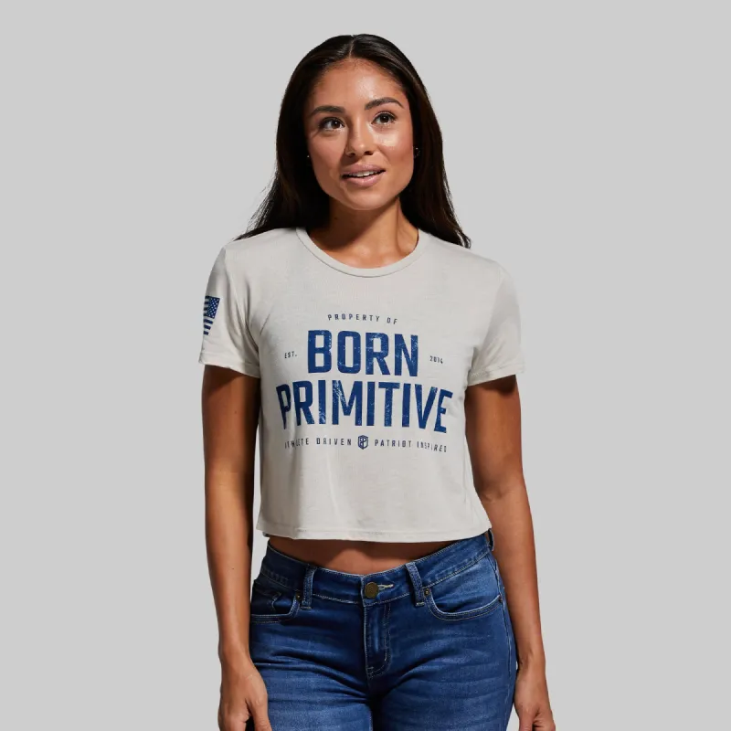 Property of Born Primitive Crop Tee (Heather Dust) sold by Born Primitive
