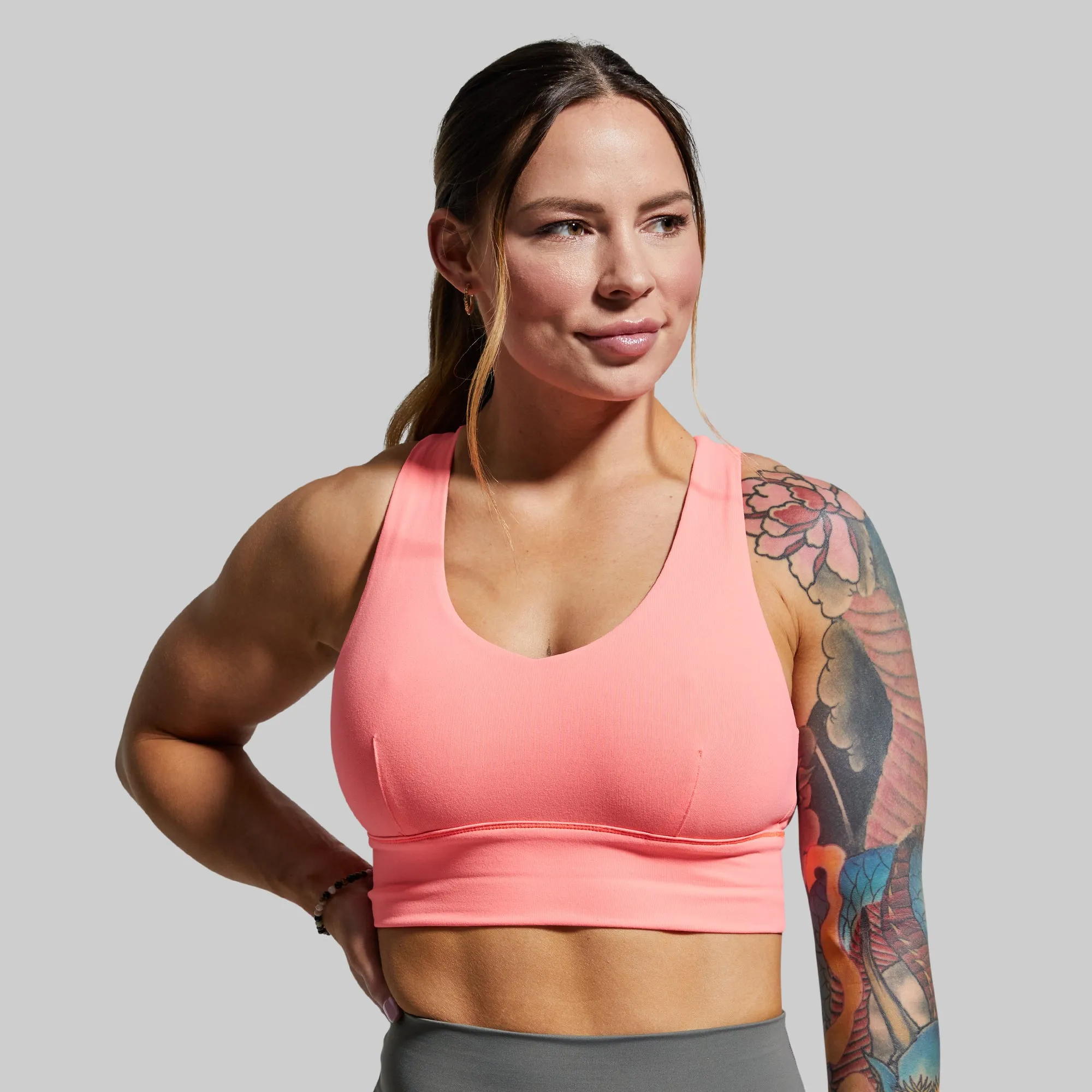 X-Factor Sports Bra (Coral) sold by Born Primitive product image thumbnail 2