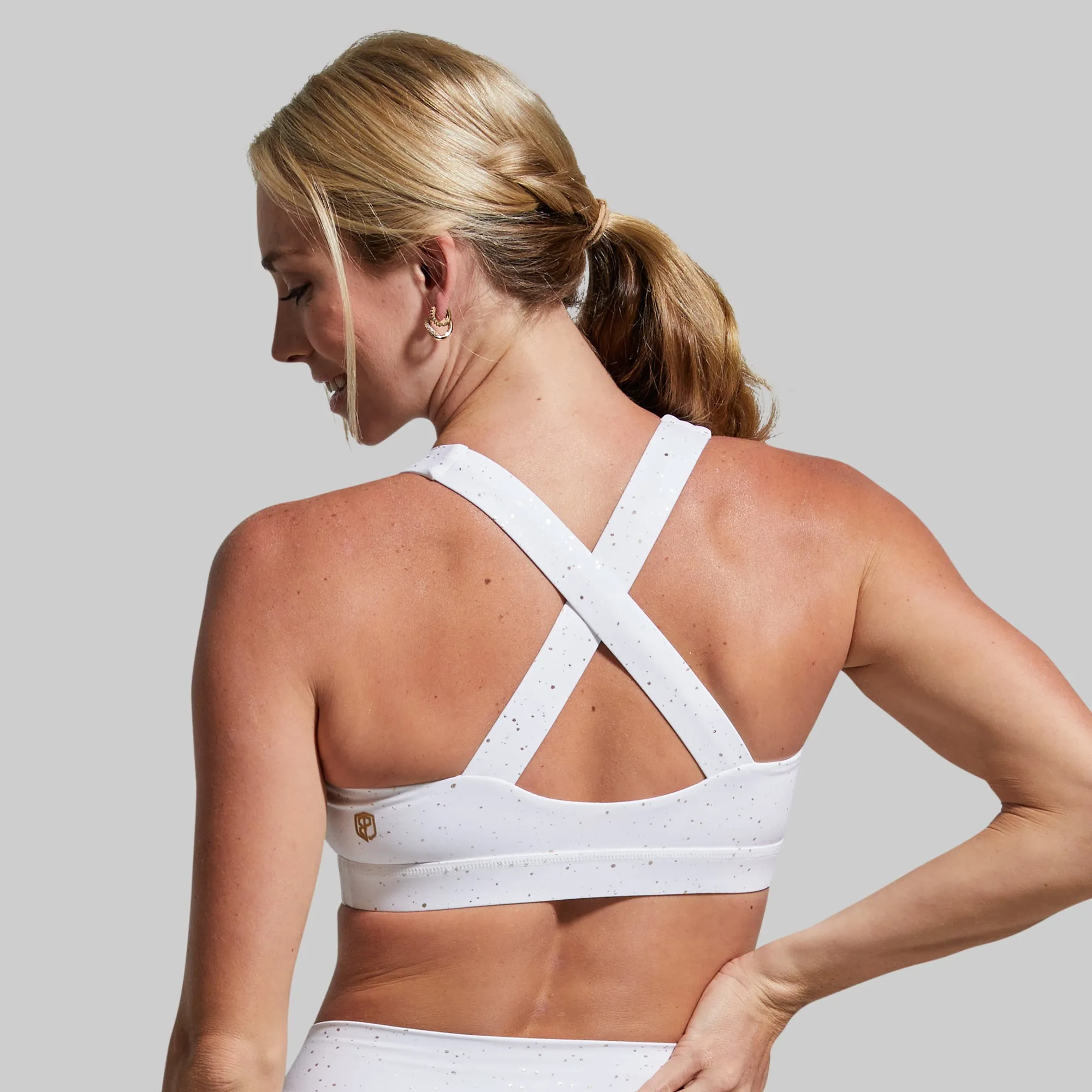 Your Essential Sports Bra (White Gold) sold by Born Primitive