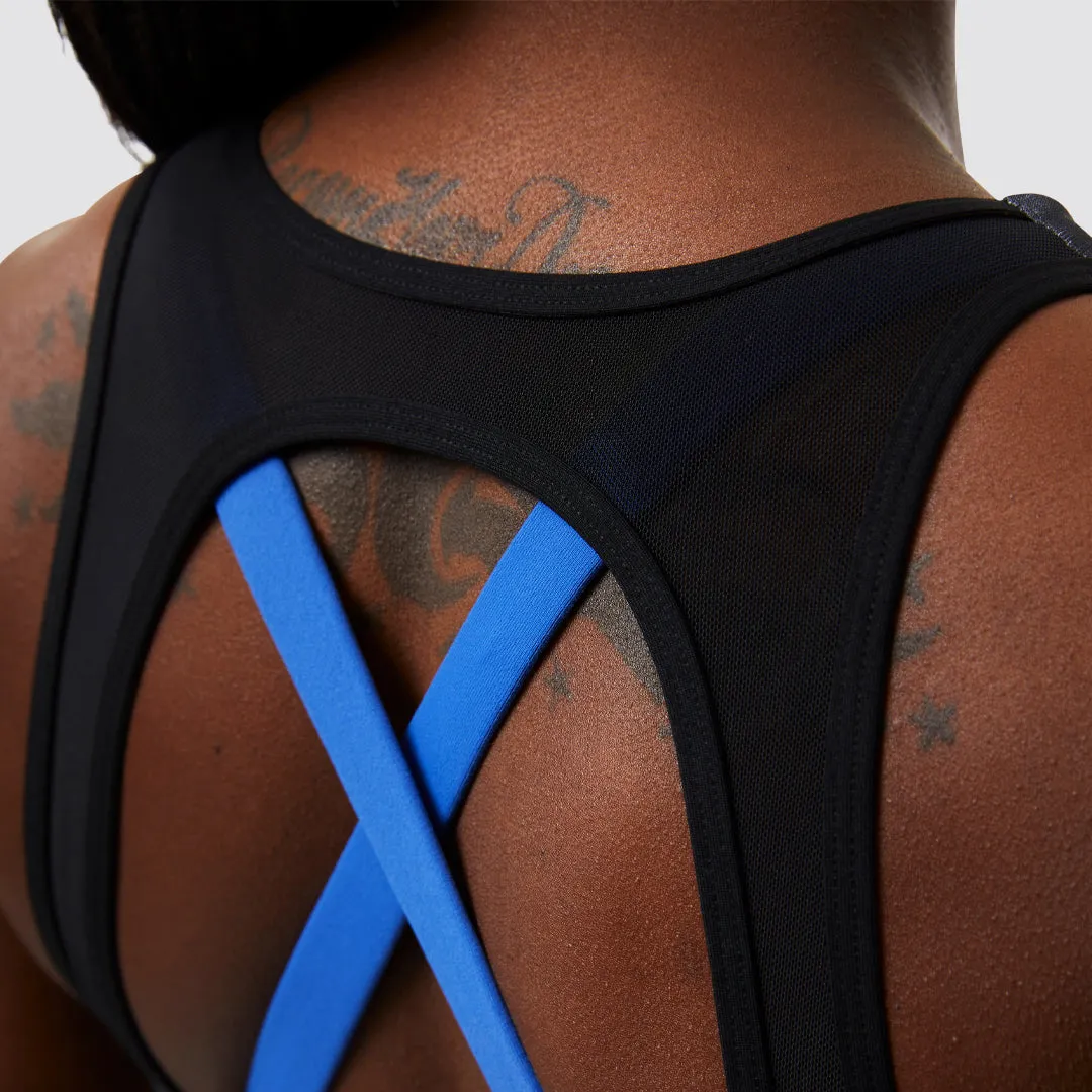X-Factor Sports Bra (Thin Blue Line Gunmetal) sold by Born Primitive product image thumbnail 4