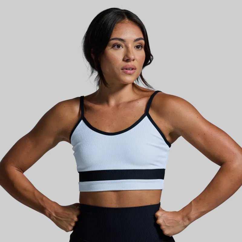 Out of Line Sports Bra (White) sold by Born Primitive