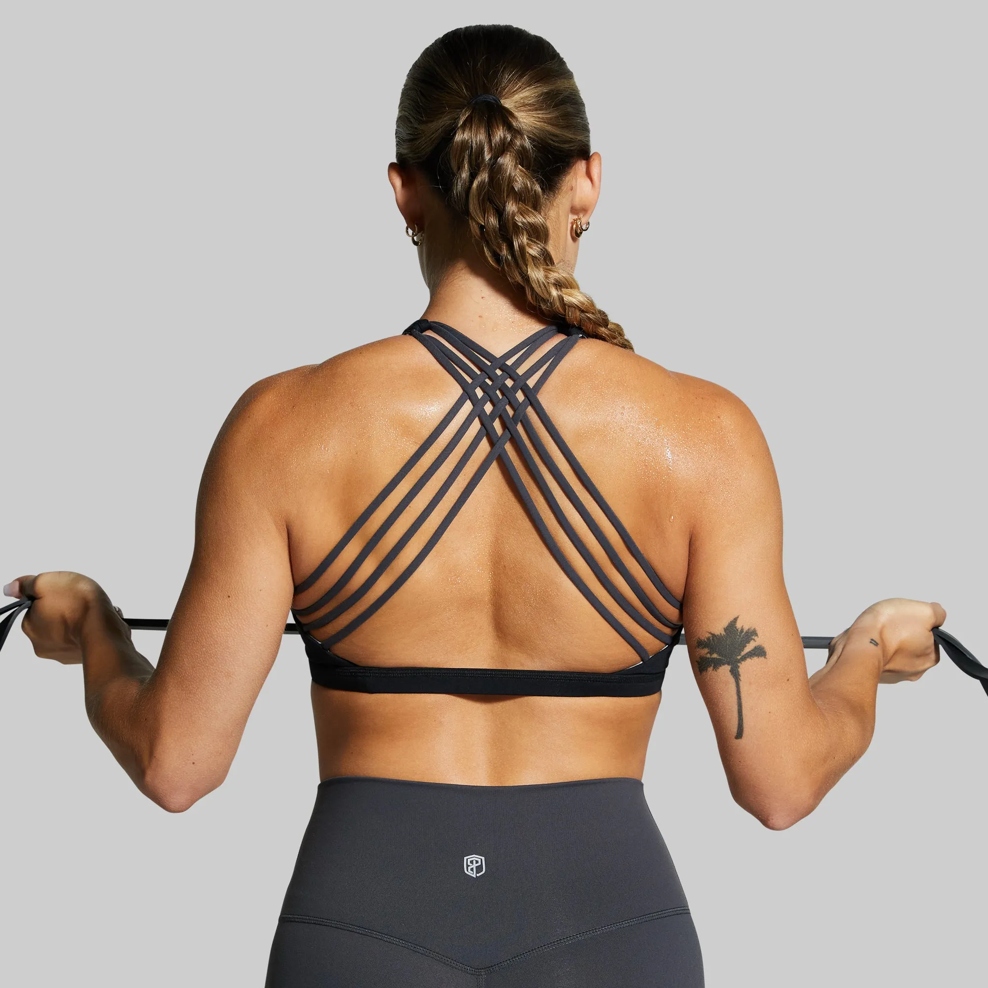 Vitality Original Sports Bra (Brand Strength-Black) sold by Born Primitive