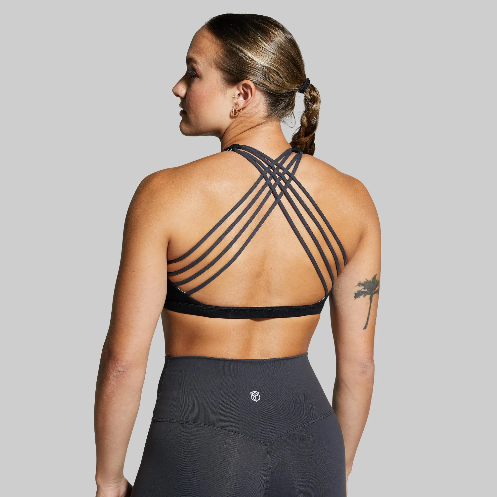Vitality Original Sports Bra (Brand Strength-Black) sold by Born Primitive product image thumbnail 3