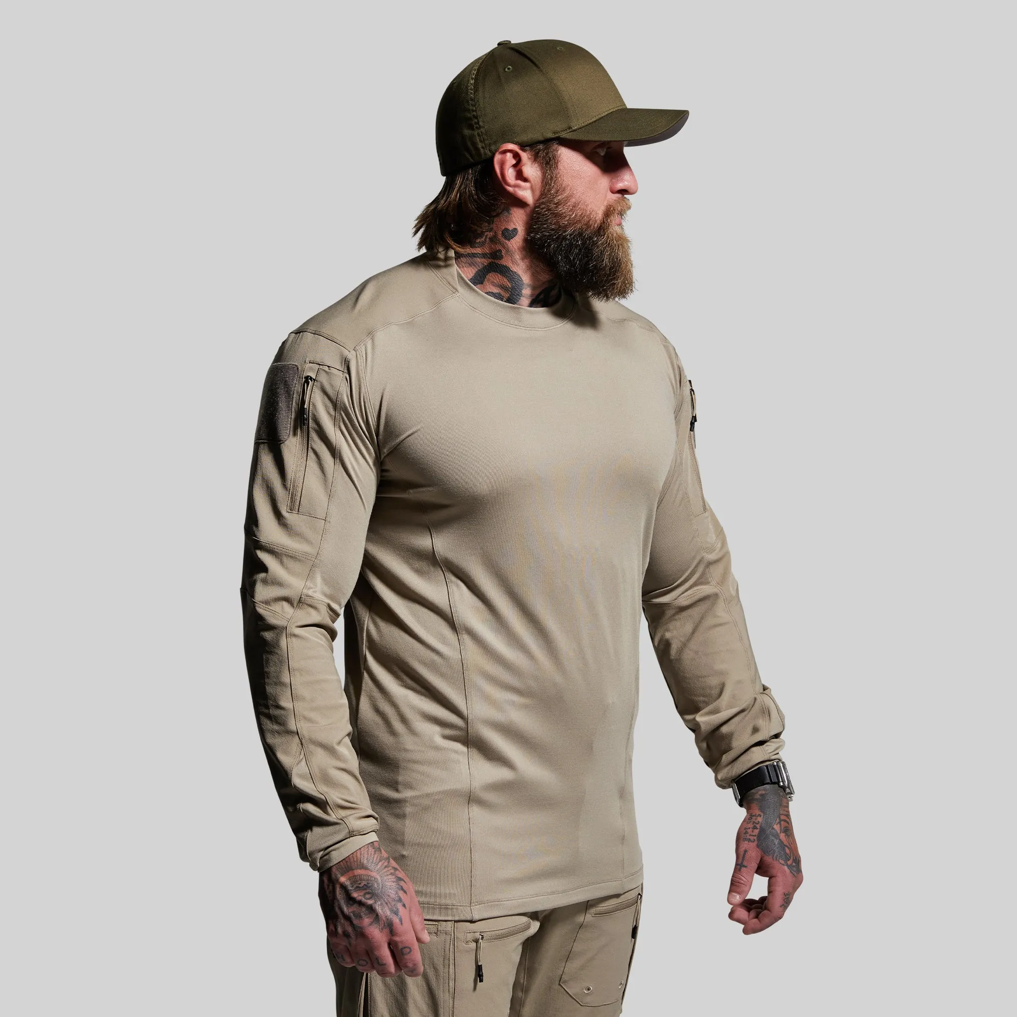 Long Sleeve Op Top (Desert Tan) sold by Born Primitive