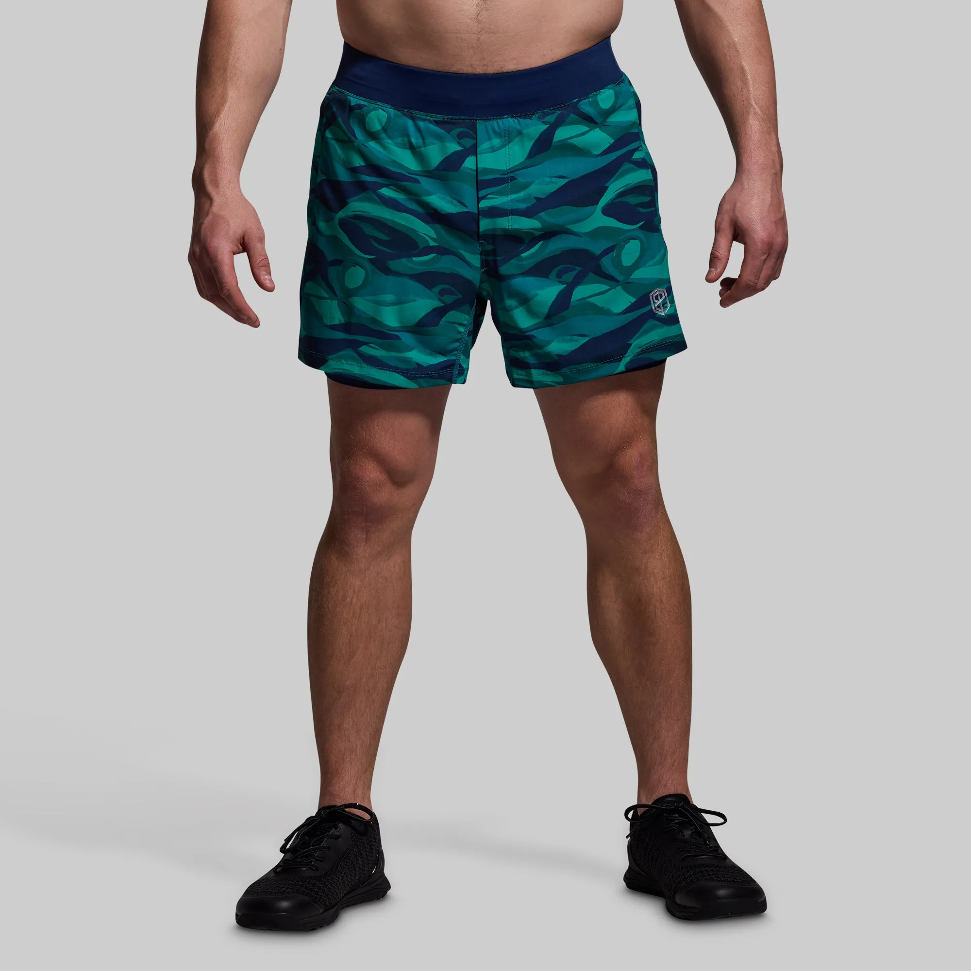 Versatile Short w/ Compression 5" (Tidepool) sold by Born Primitive product image thumbnail 3