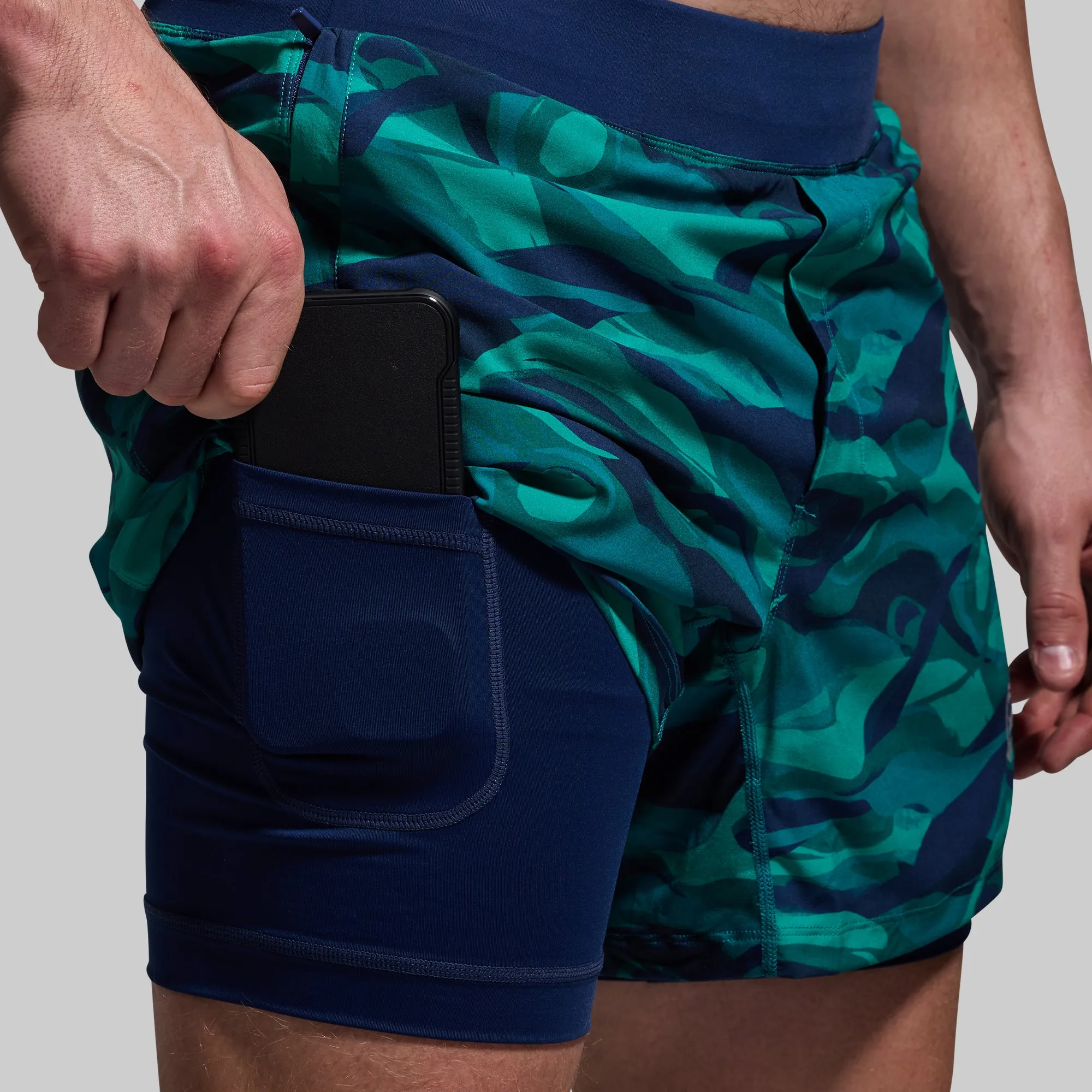 Versatile Short w/ Compression 5" (Tidepool) sold by Born Primitive product image thumbnail 4