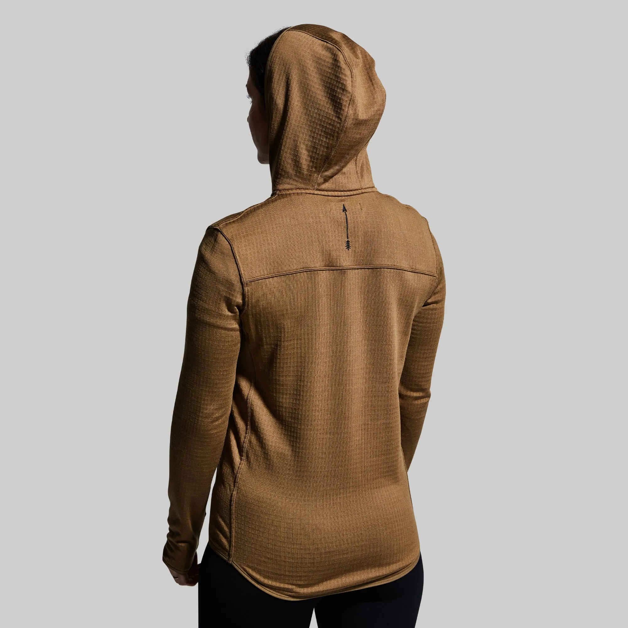 Women's Quiver Half Zip Hoodie (Coyote Brown) sold by Born Primitive product image thumbnail 4